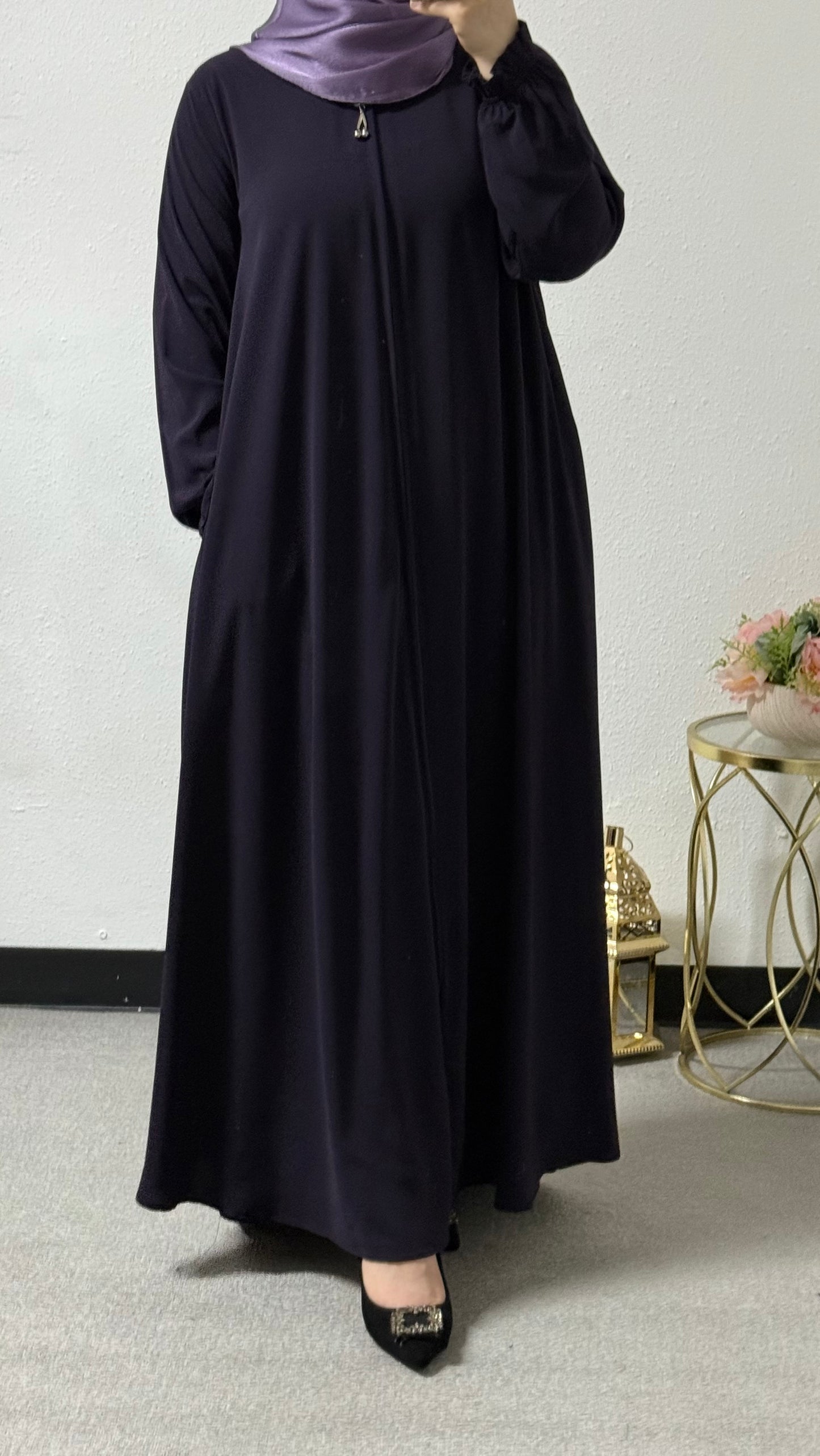 soft colored abaya