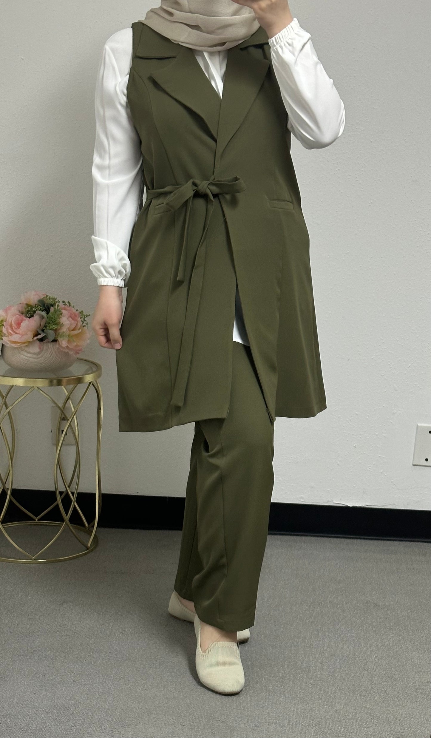 Three pieces set side belt