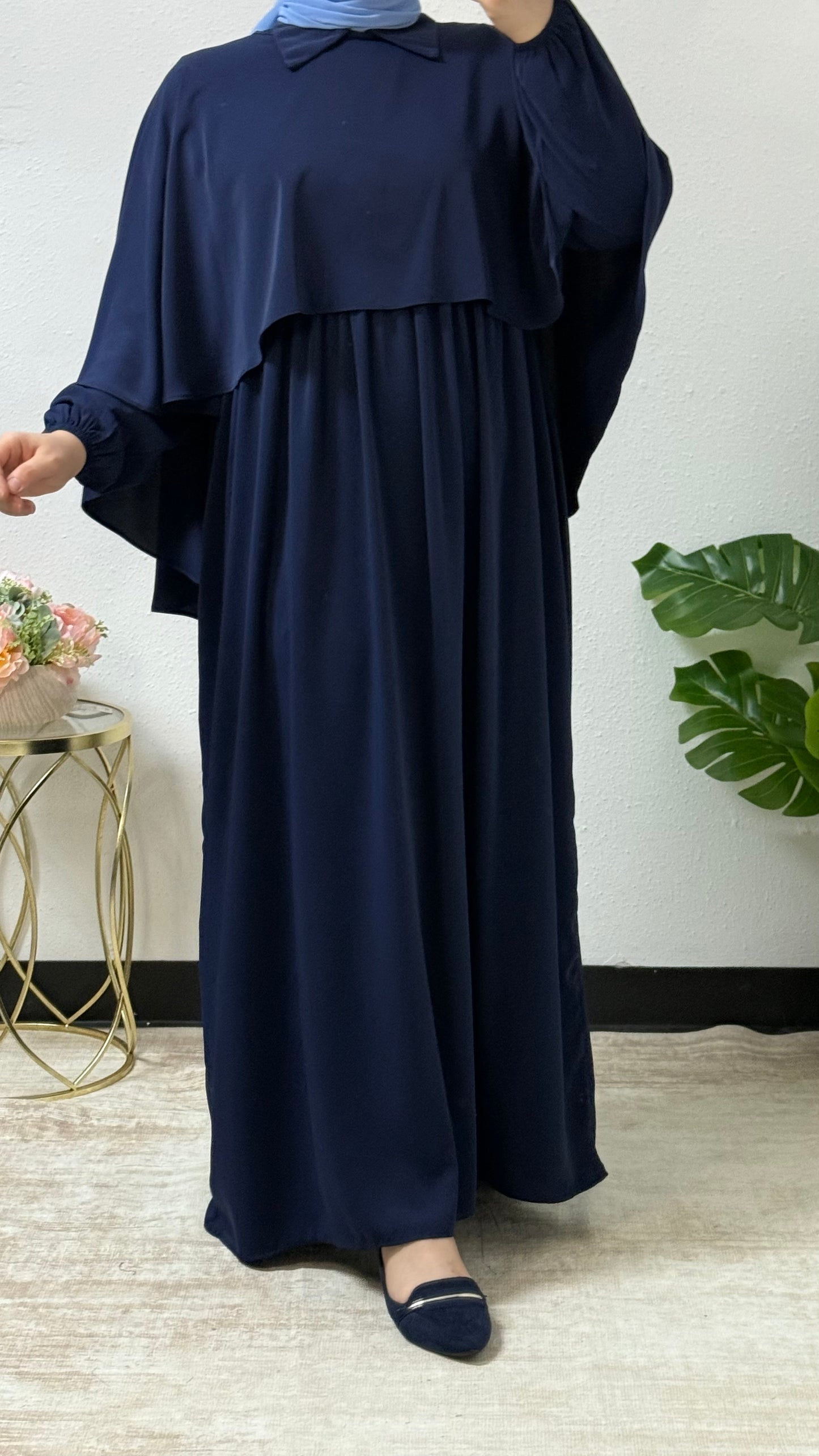 Butterfly style cape dress