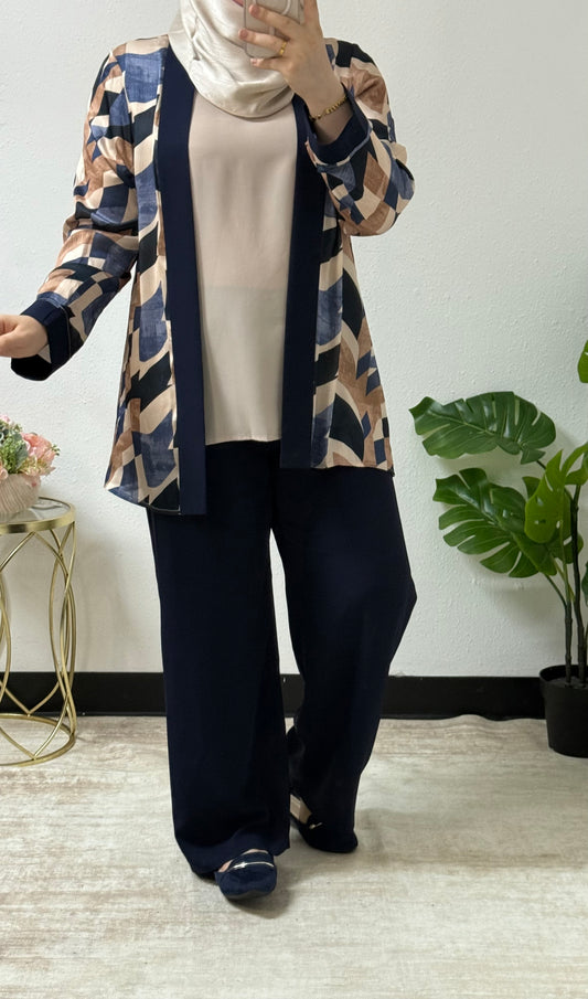 Three-piece pattern set
