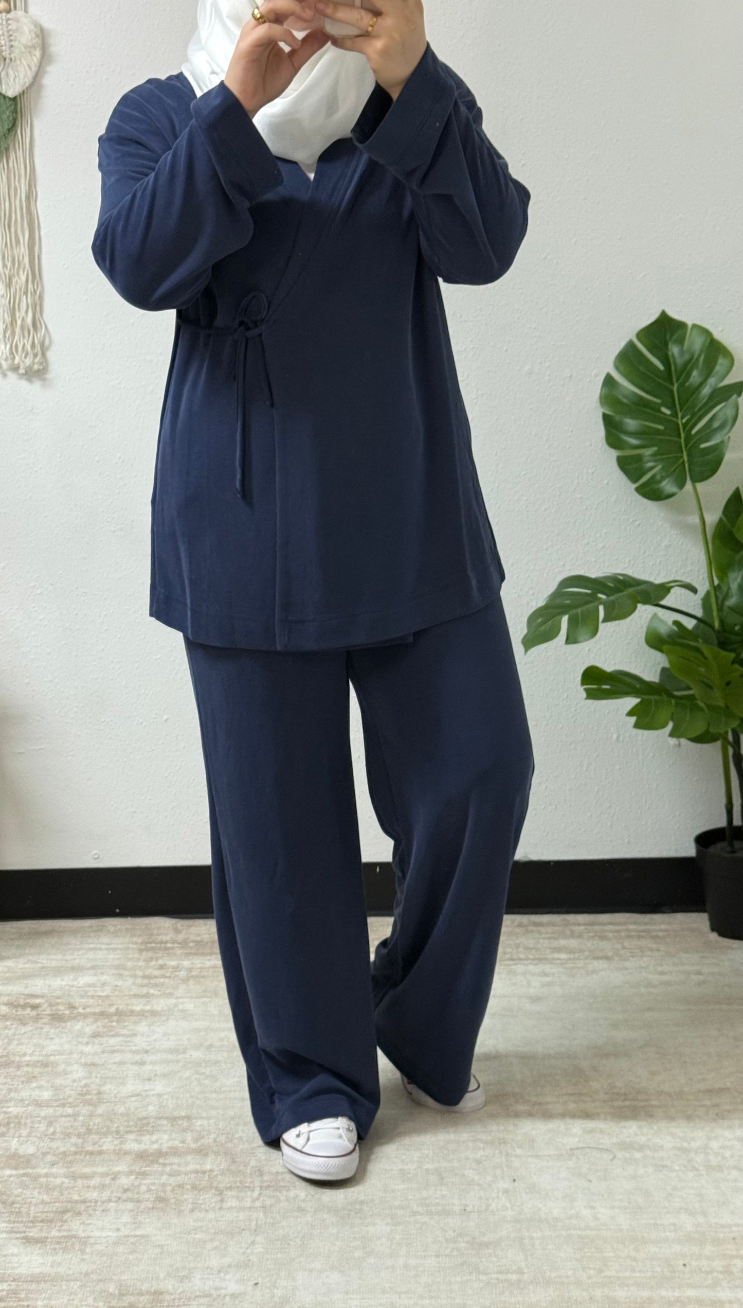 Stretchy Fabric Casual Set