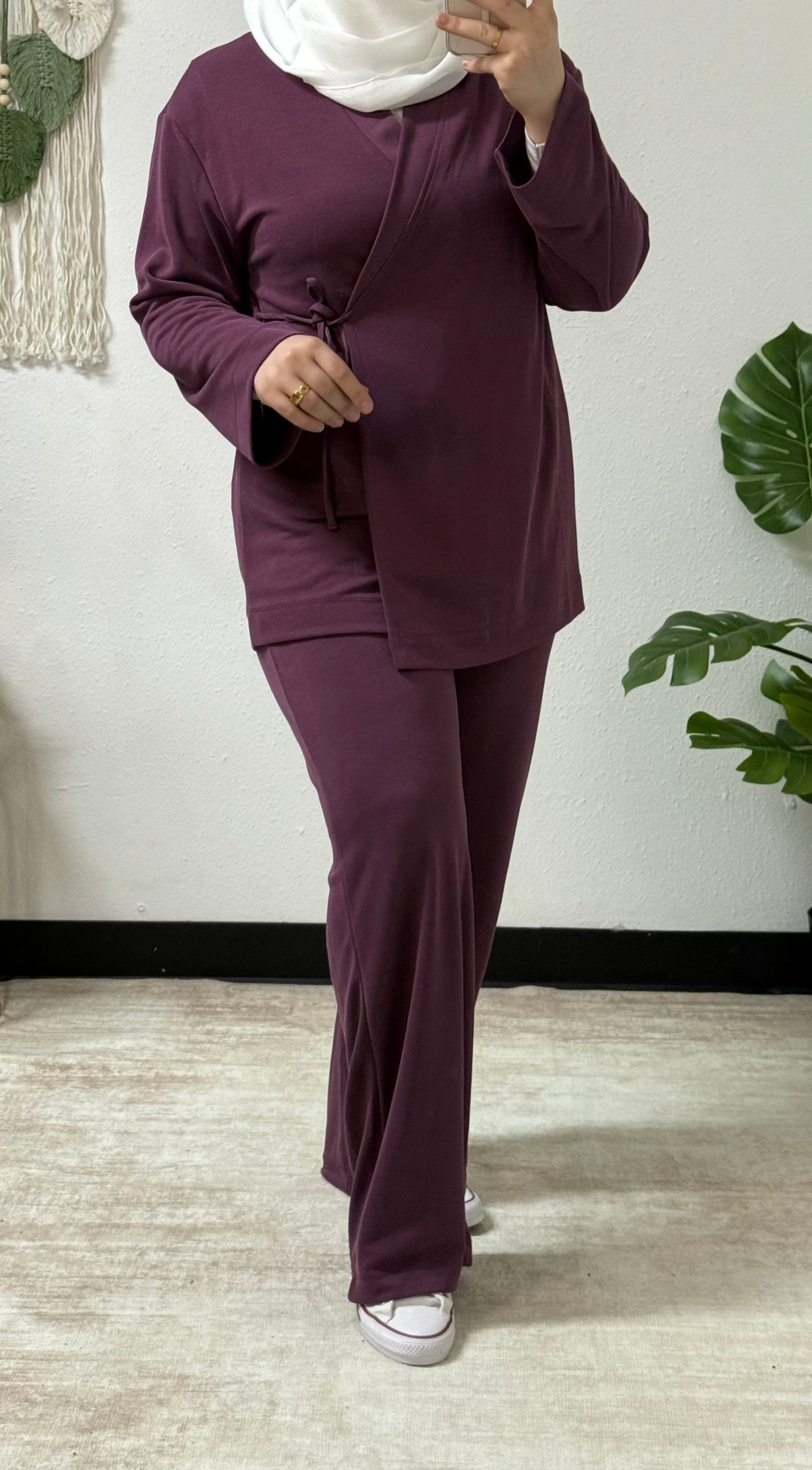 Stretchy Fabric Casual Set