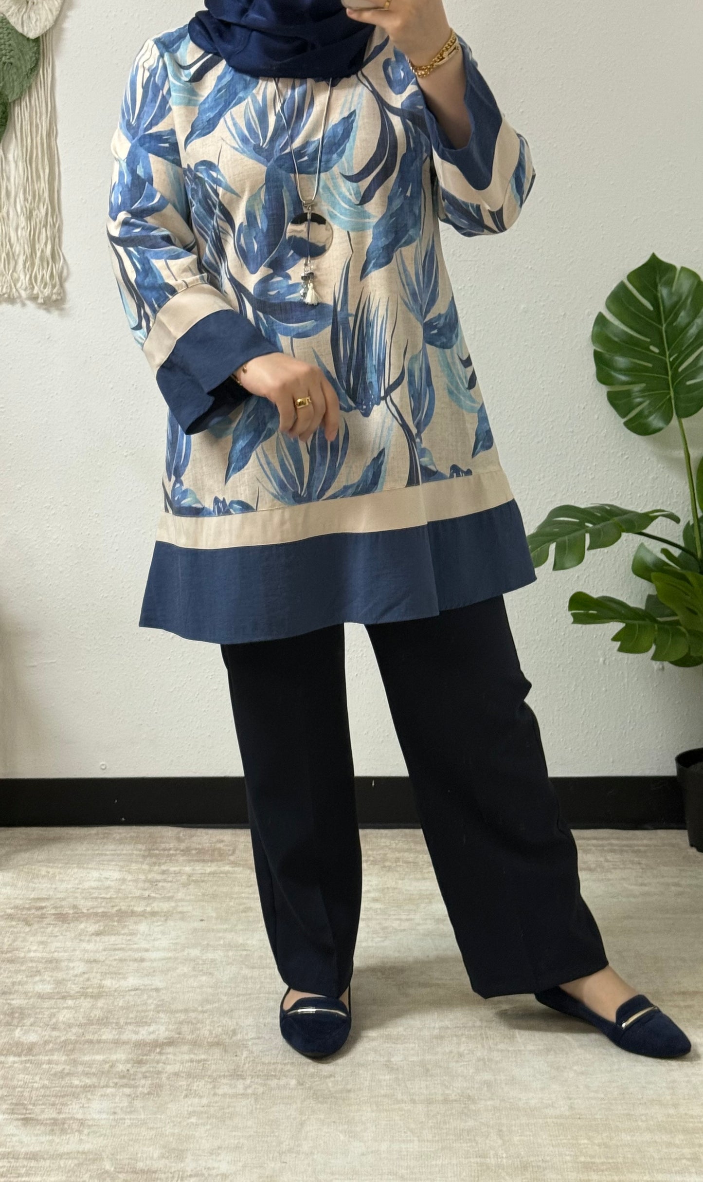 Two-Toned Leaves Shirt