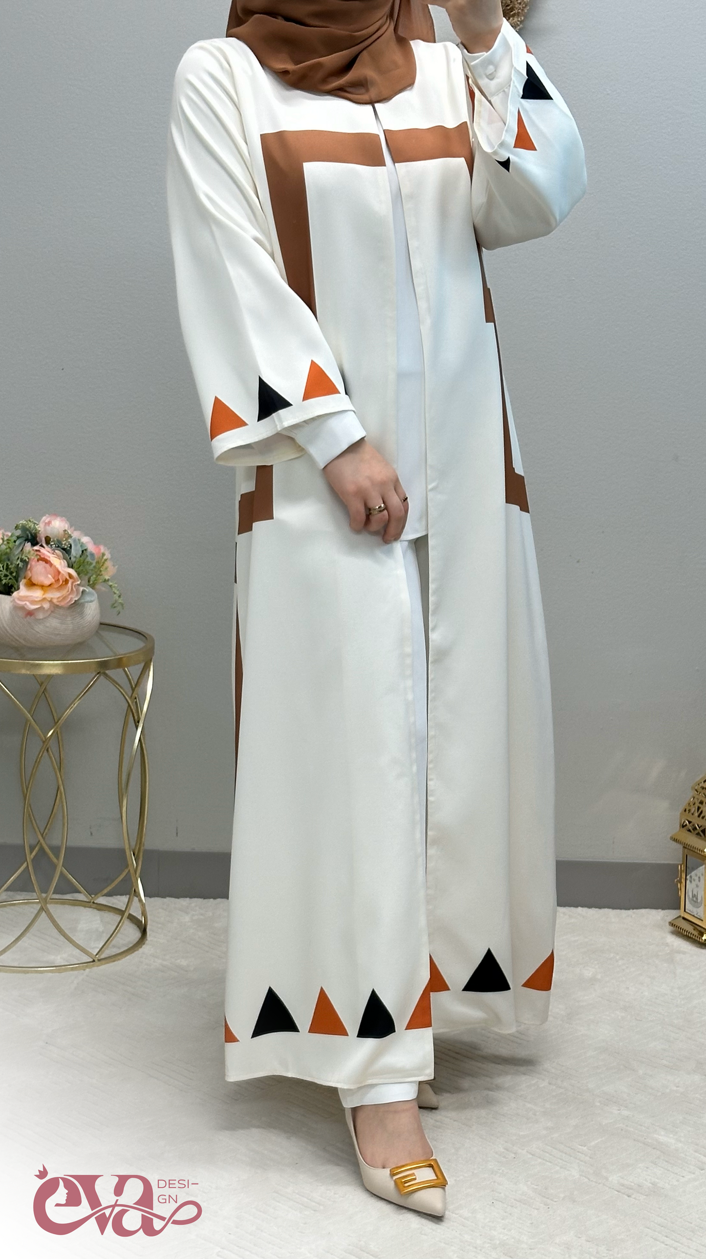 open abaya pharaonic