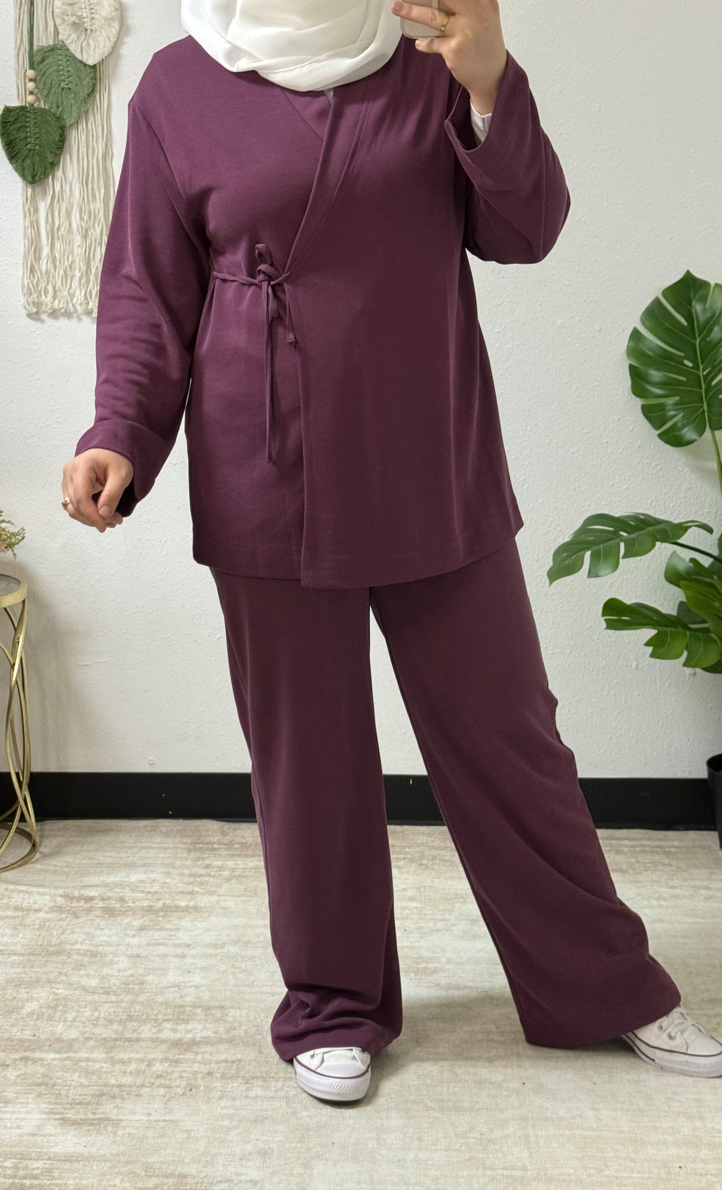 Stretchy Fabric Casual Set