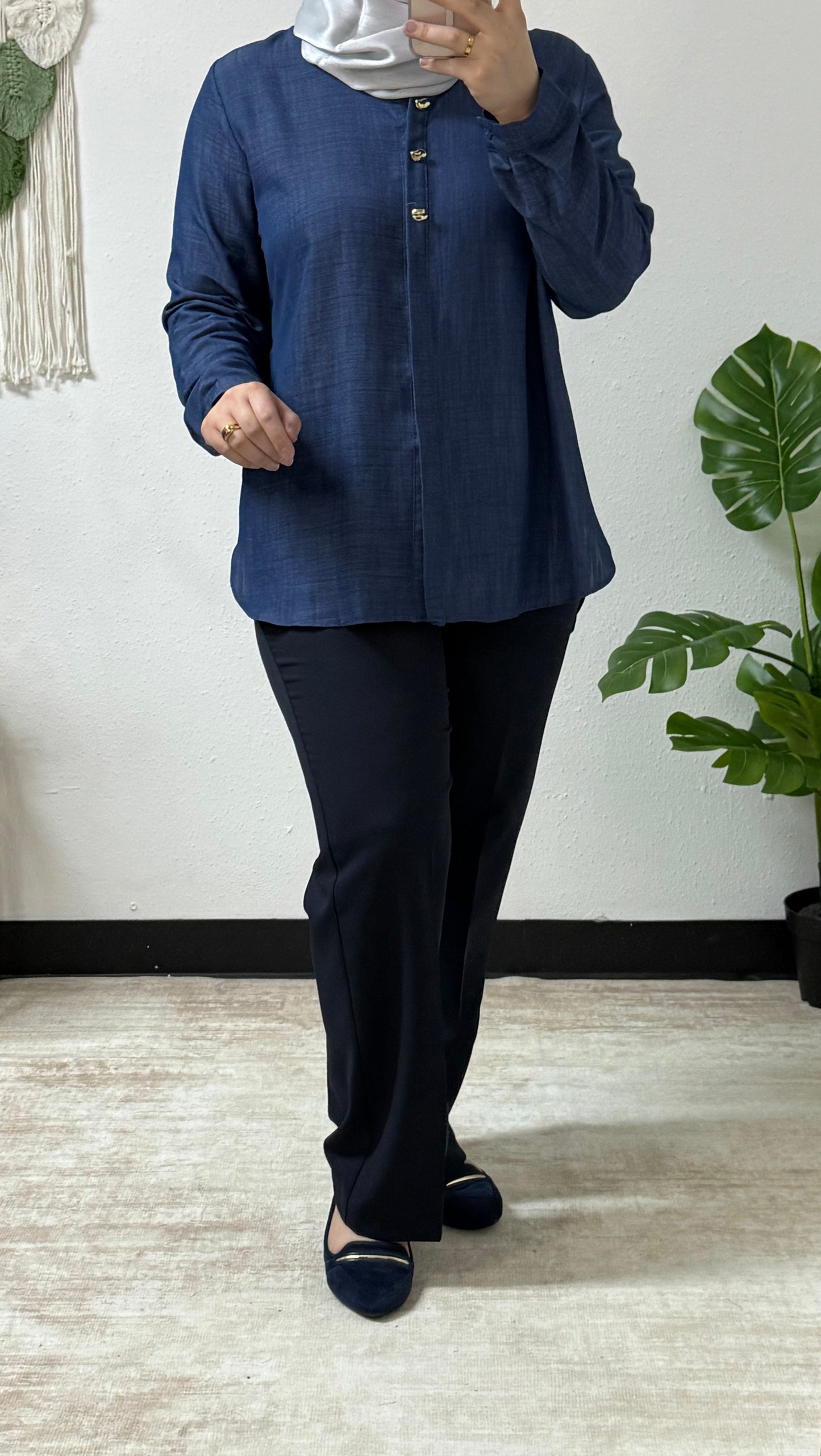 Fancy Button Accent Shirt