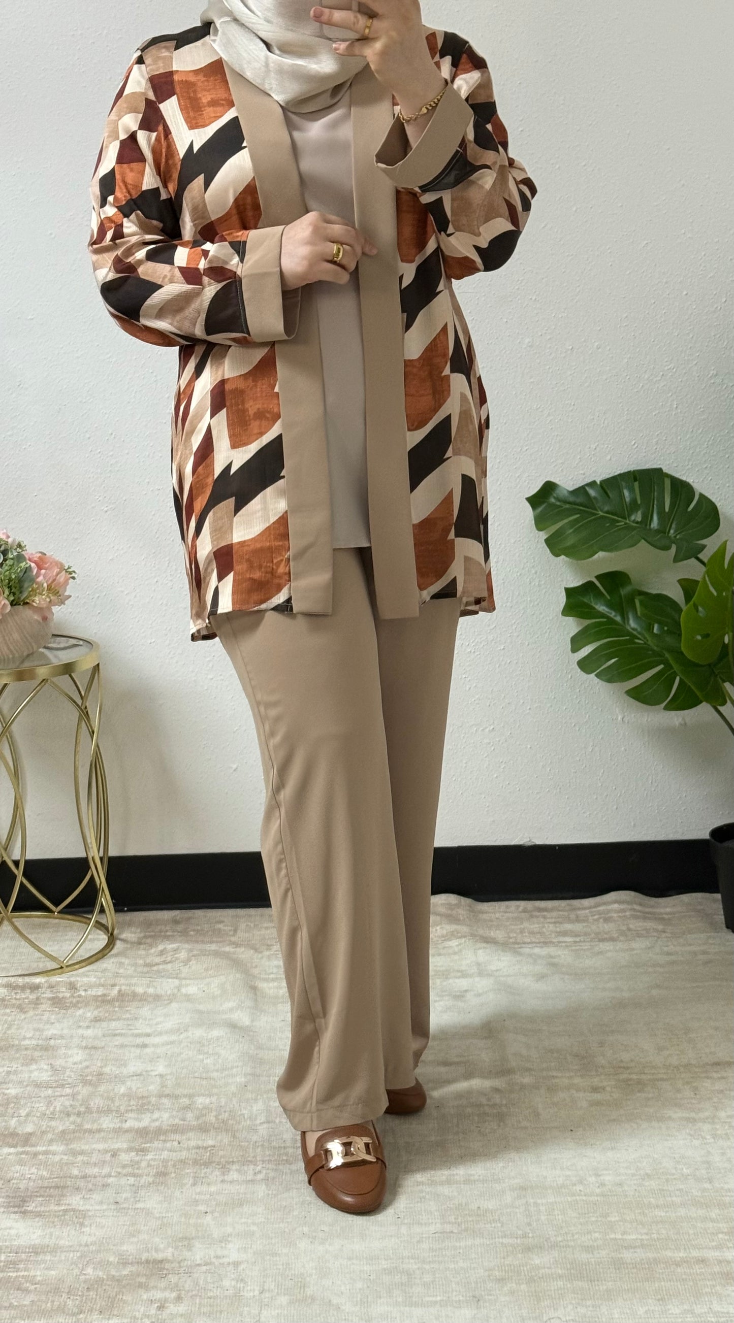 Three-piece pattern set