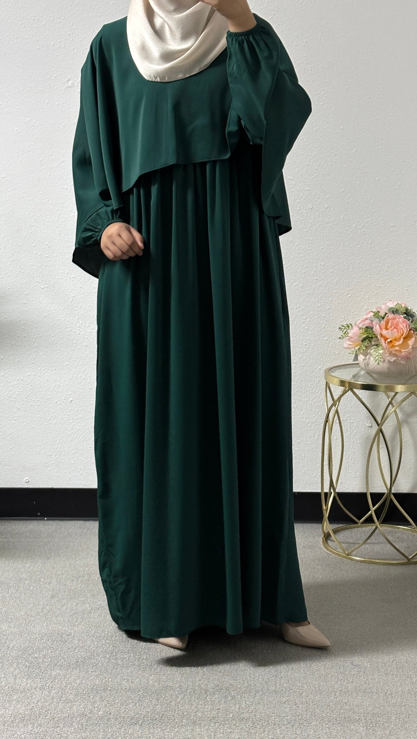 Butterfly style cape dress