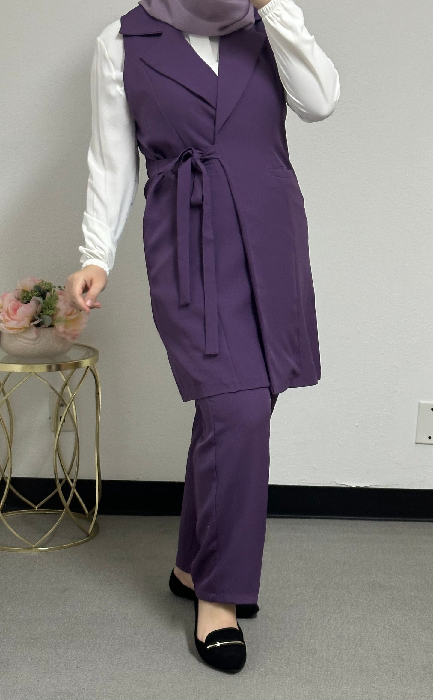 Three pieces set side belt