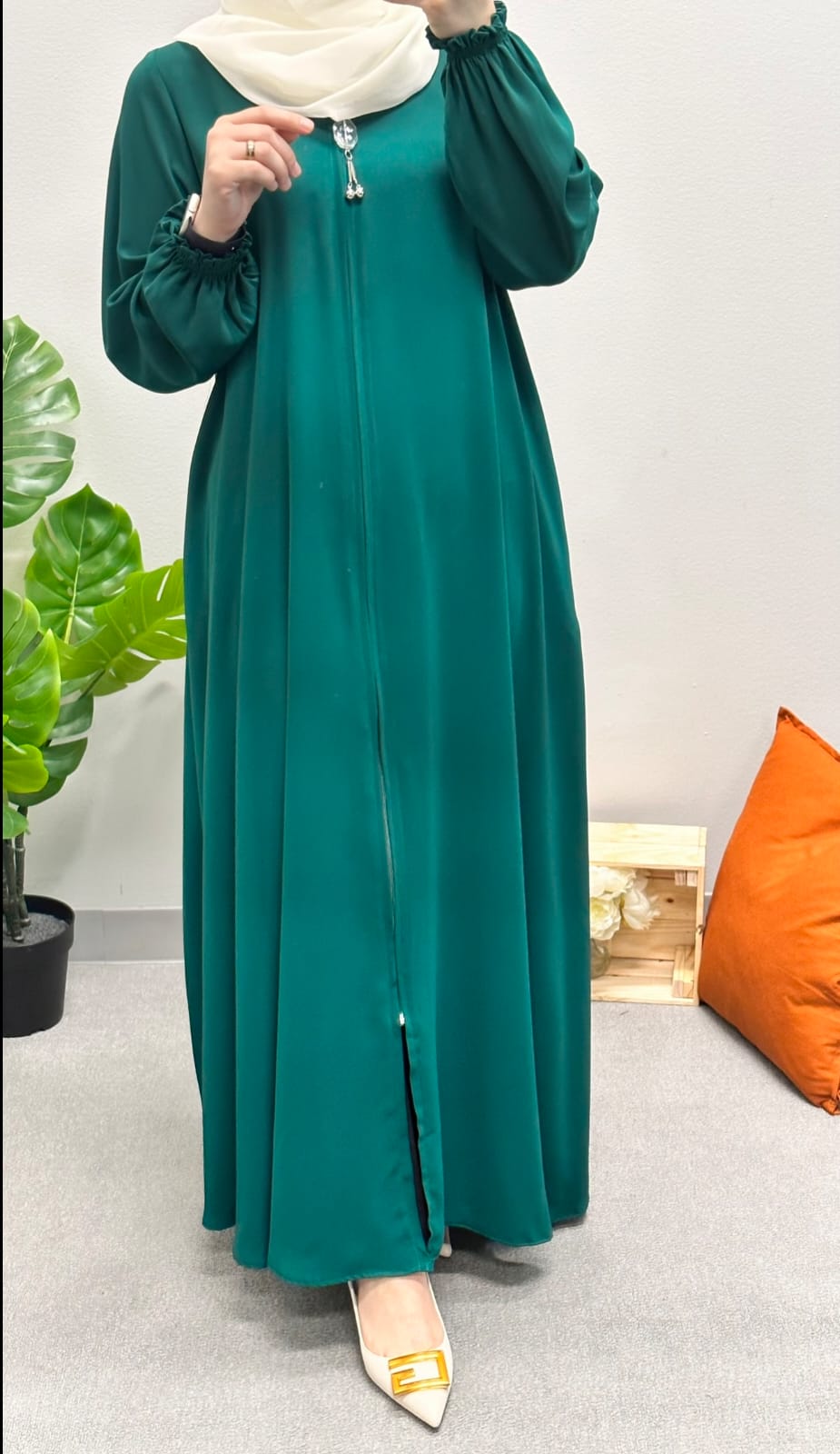 Soft colored Abaya