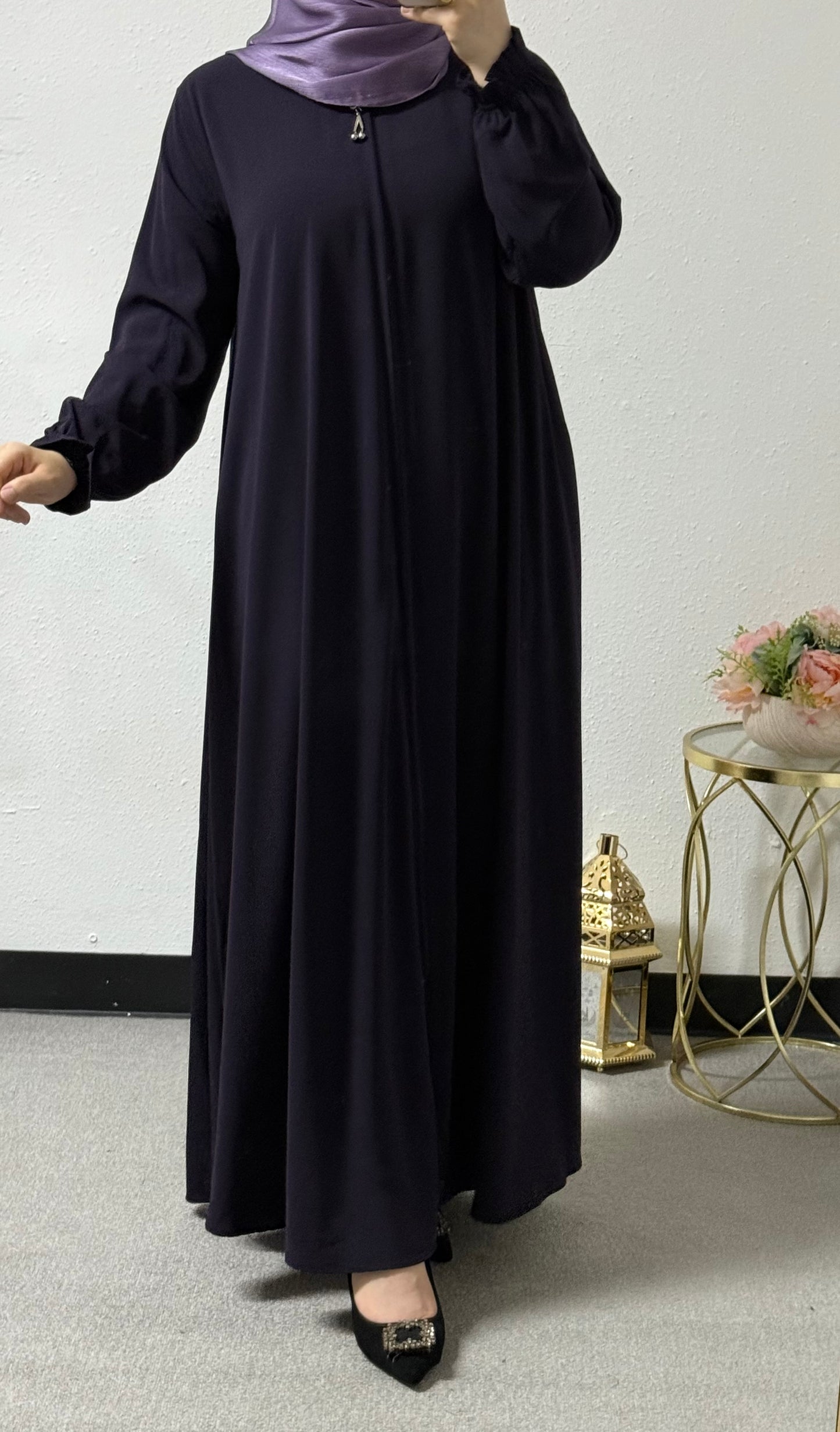 soft colored abaya