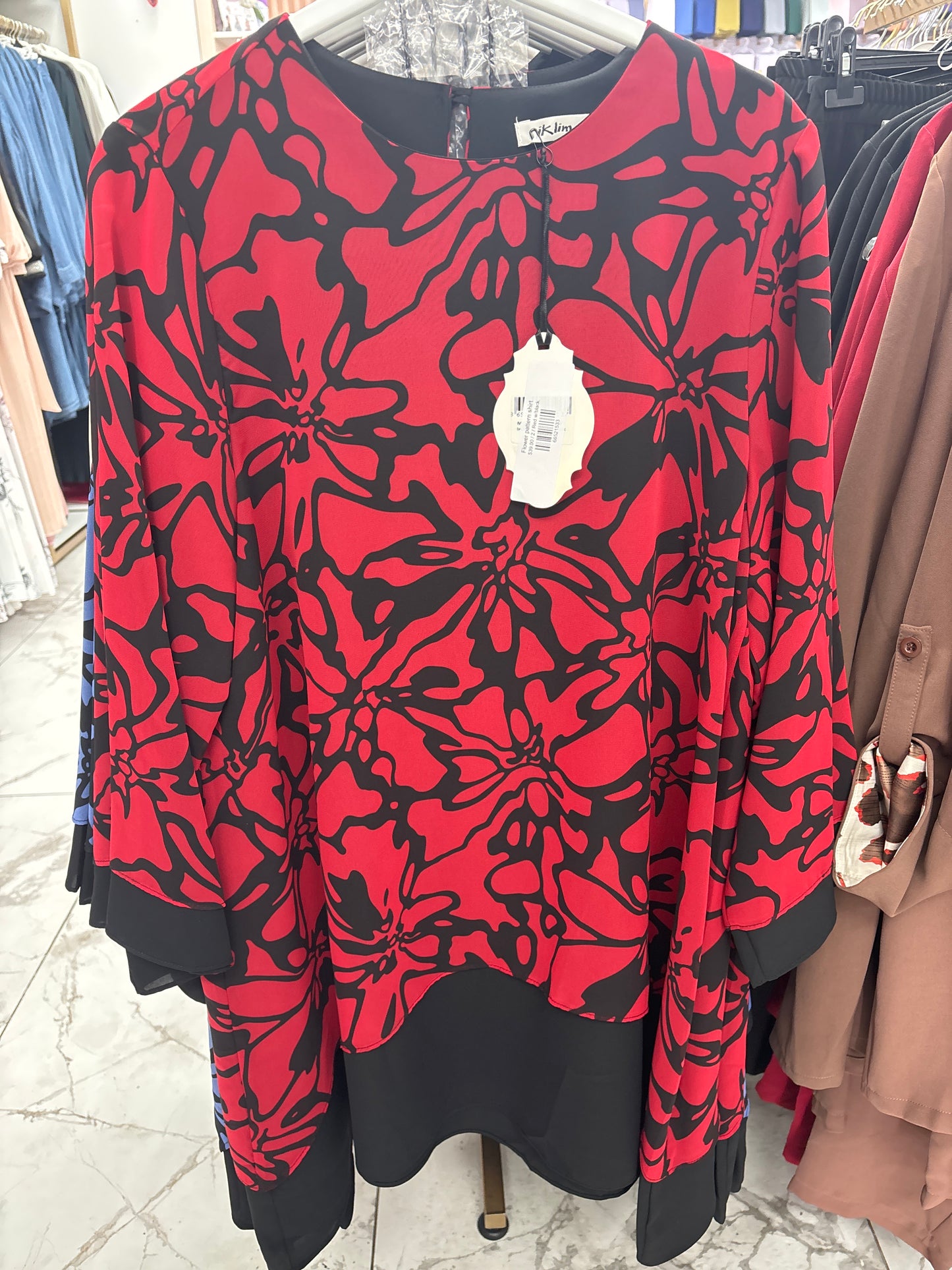 Flower pattern shirt