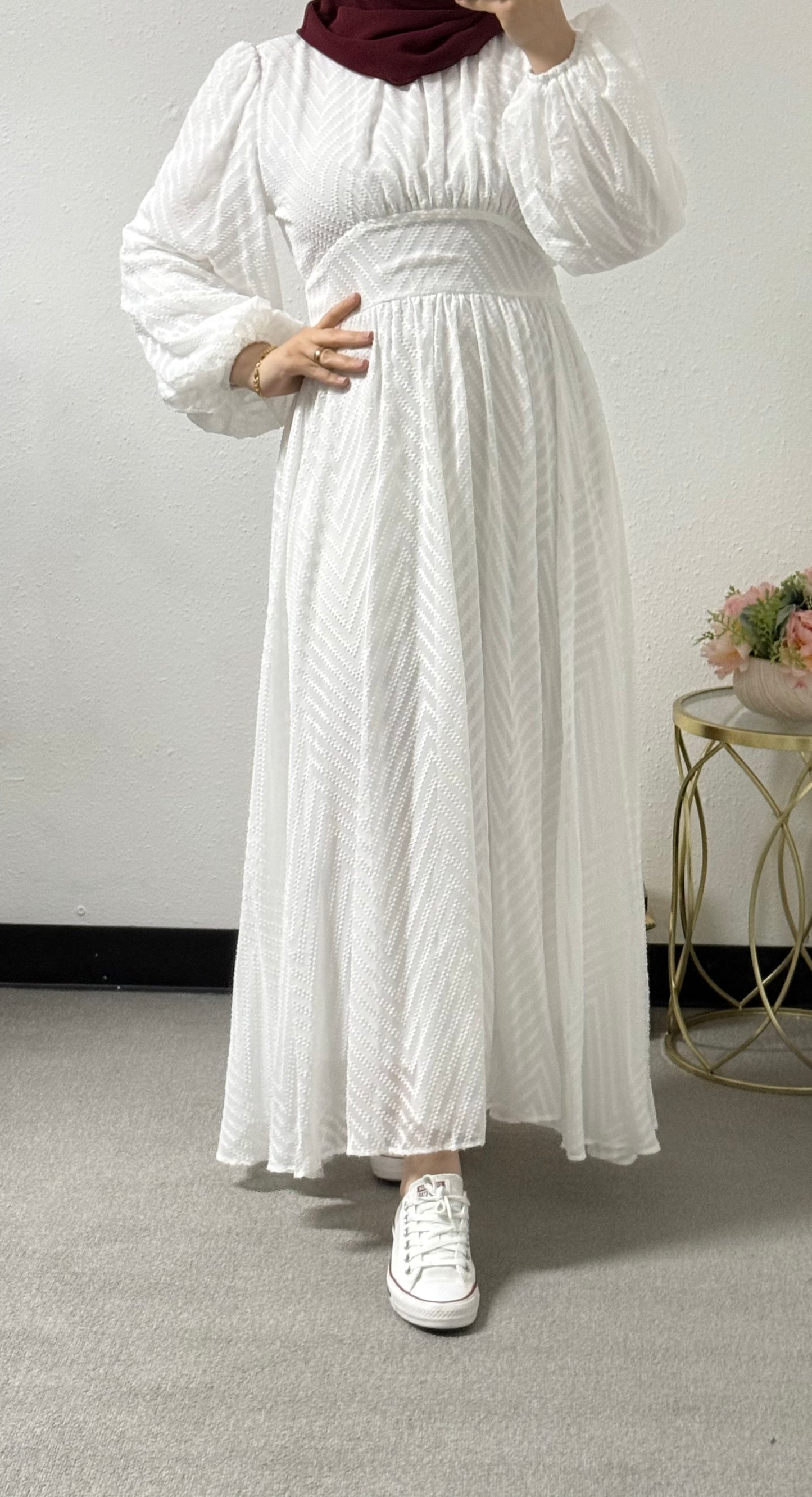 Light color dress