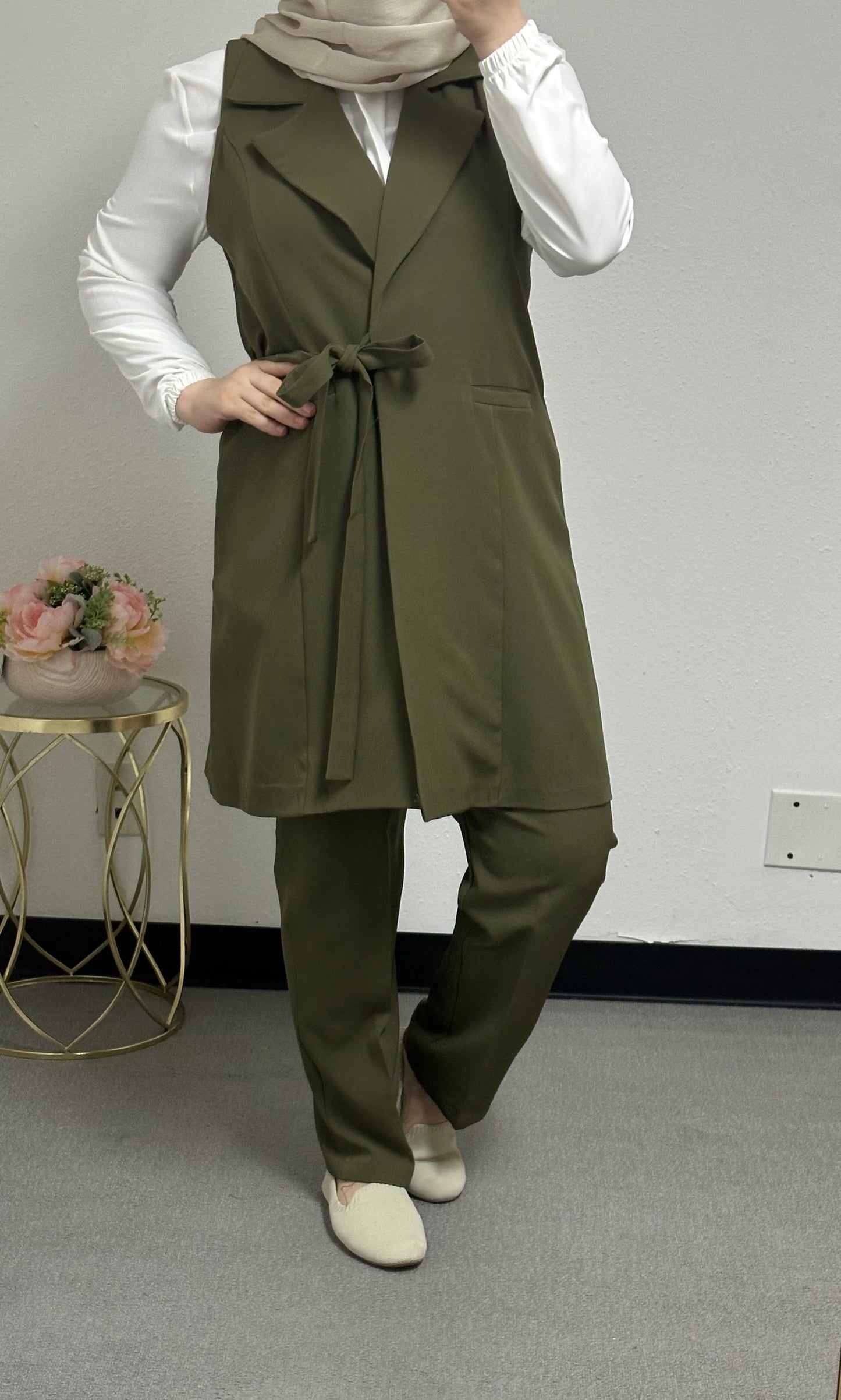 Three pieces set side belt