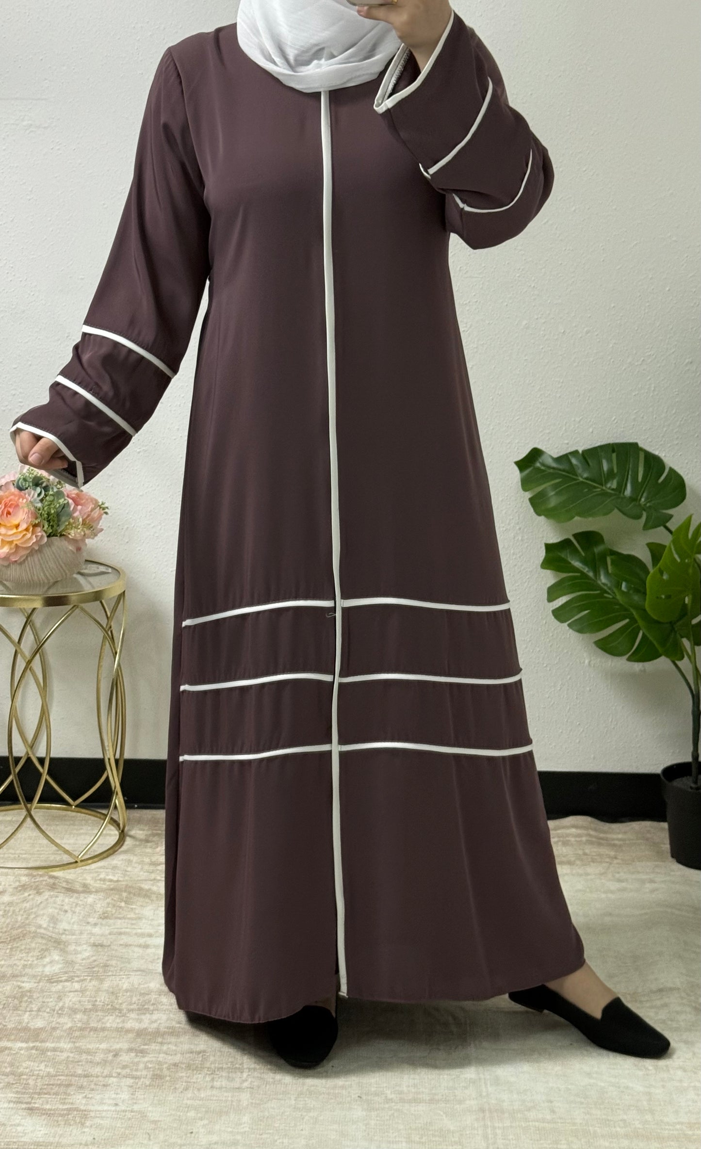 Two Tone Simple Abaya