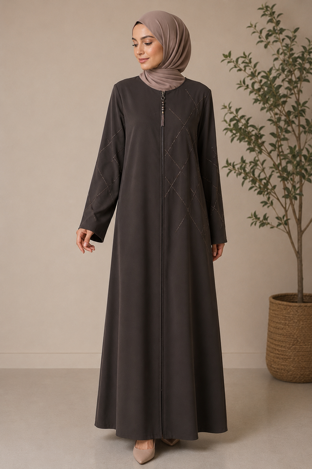 Beaded Embellished Abaya