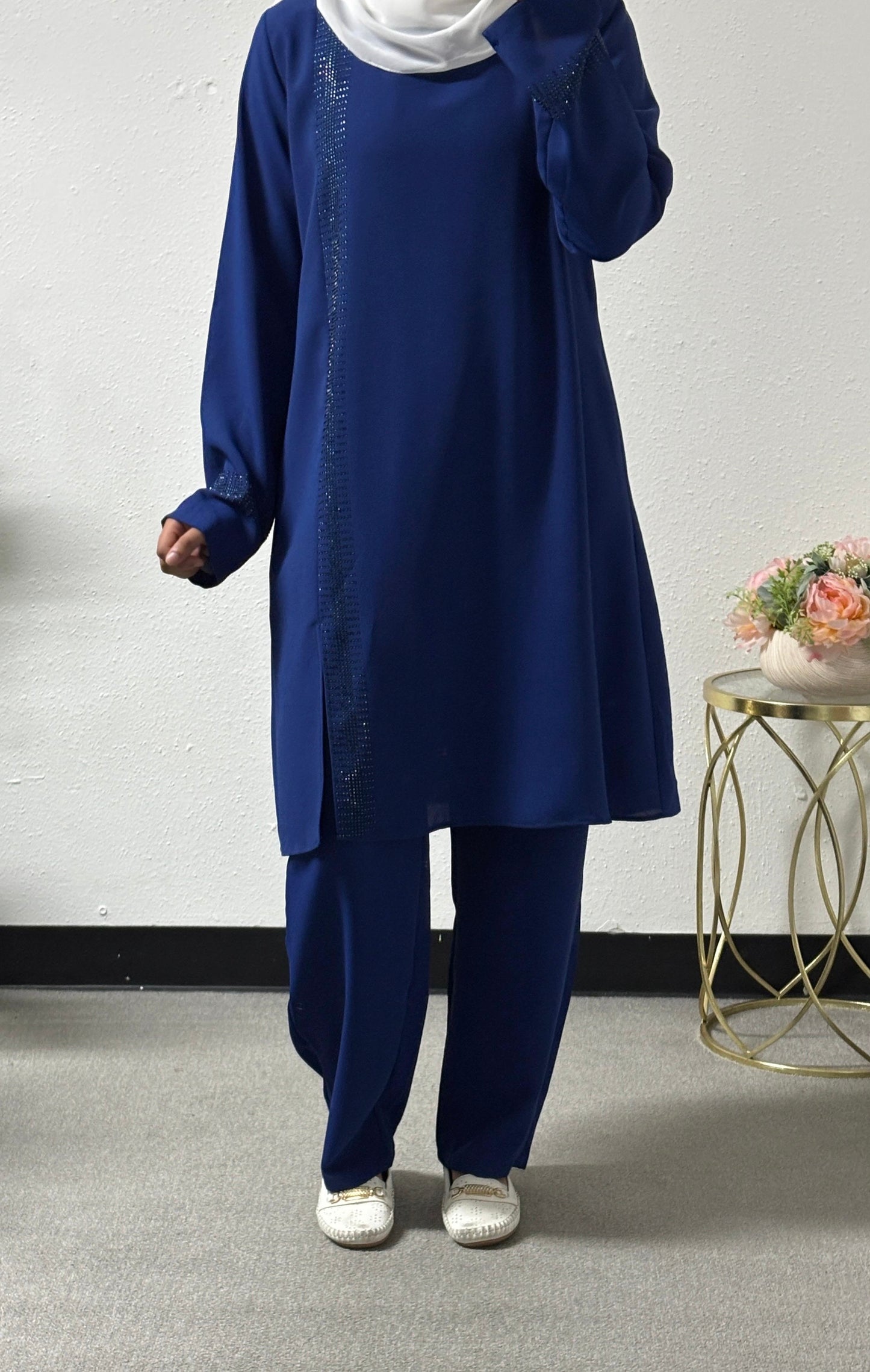 One side beaded set