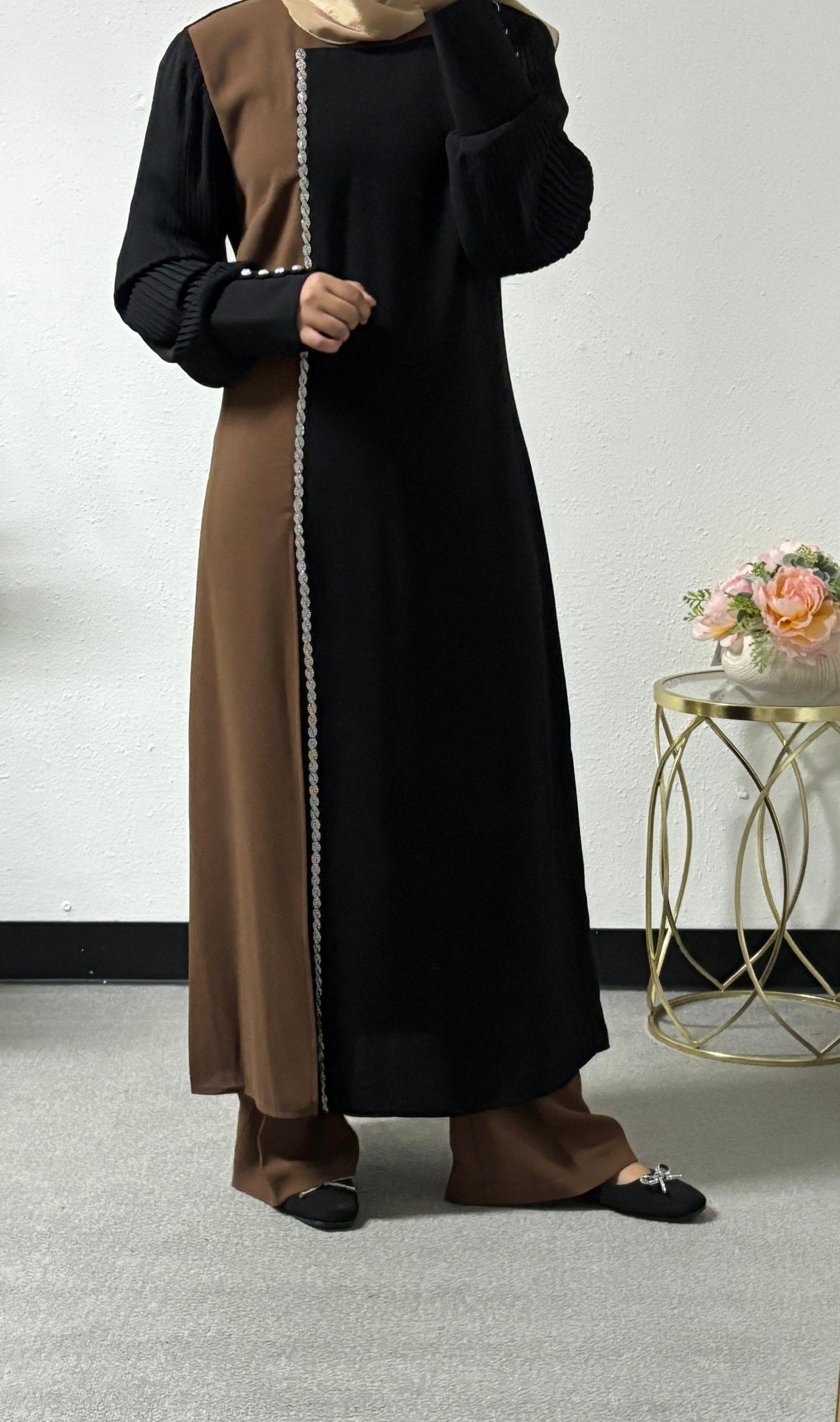 Two-pieces detailed sleeves set