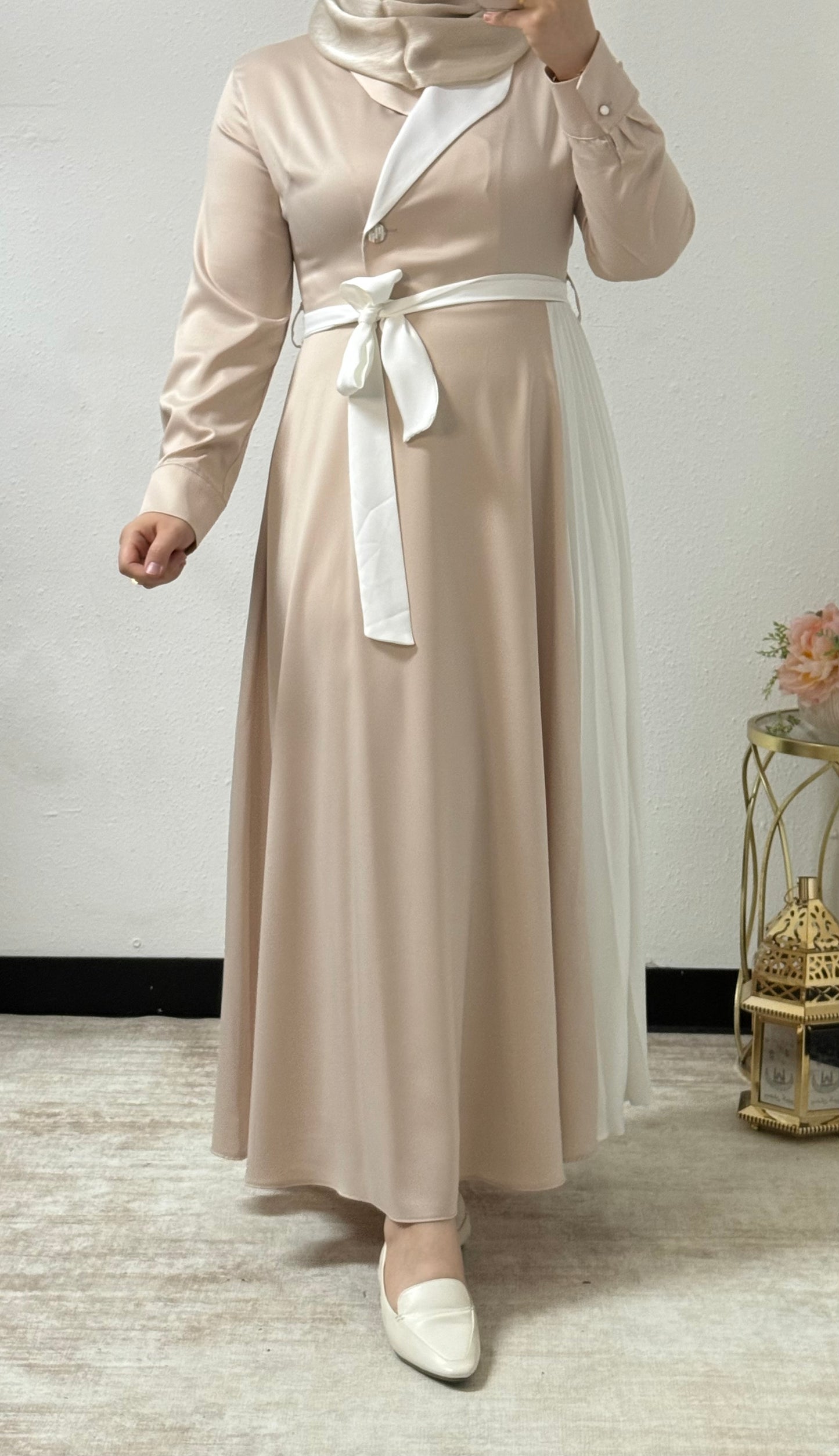 Pleated Collar Elegance Dress