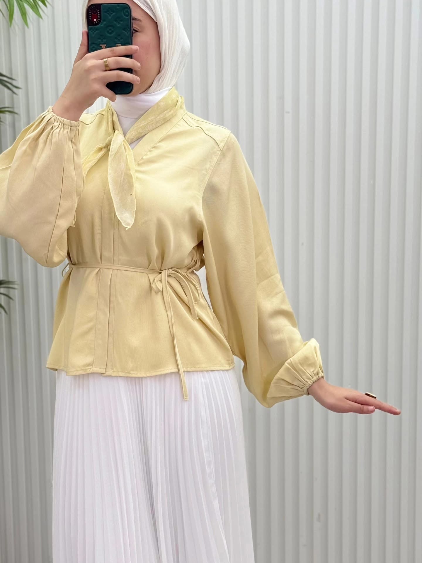 Pleated Pastel Skirt Set