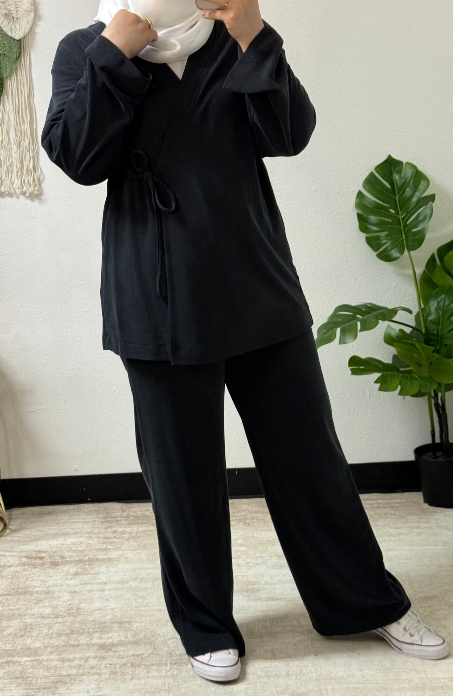 Stretchy Fabric Casual Set