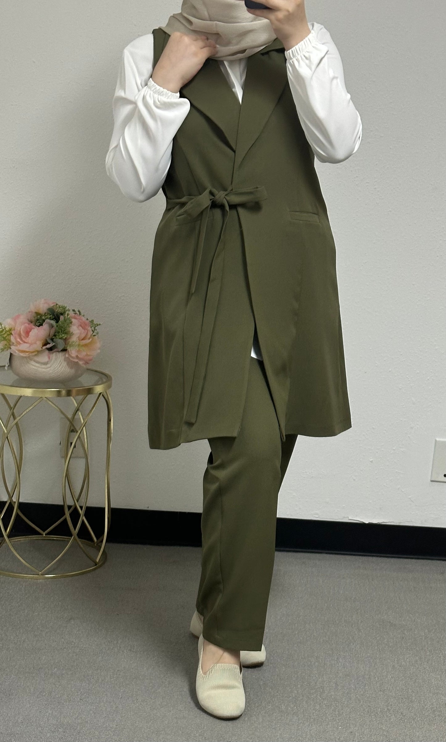Three pieces set side belt