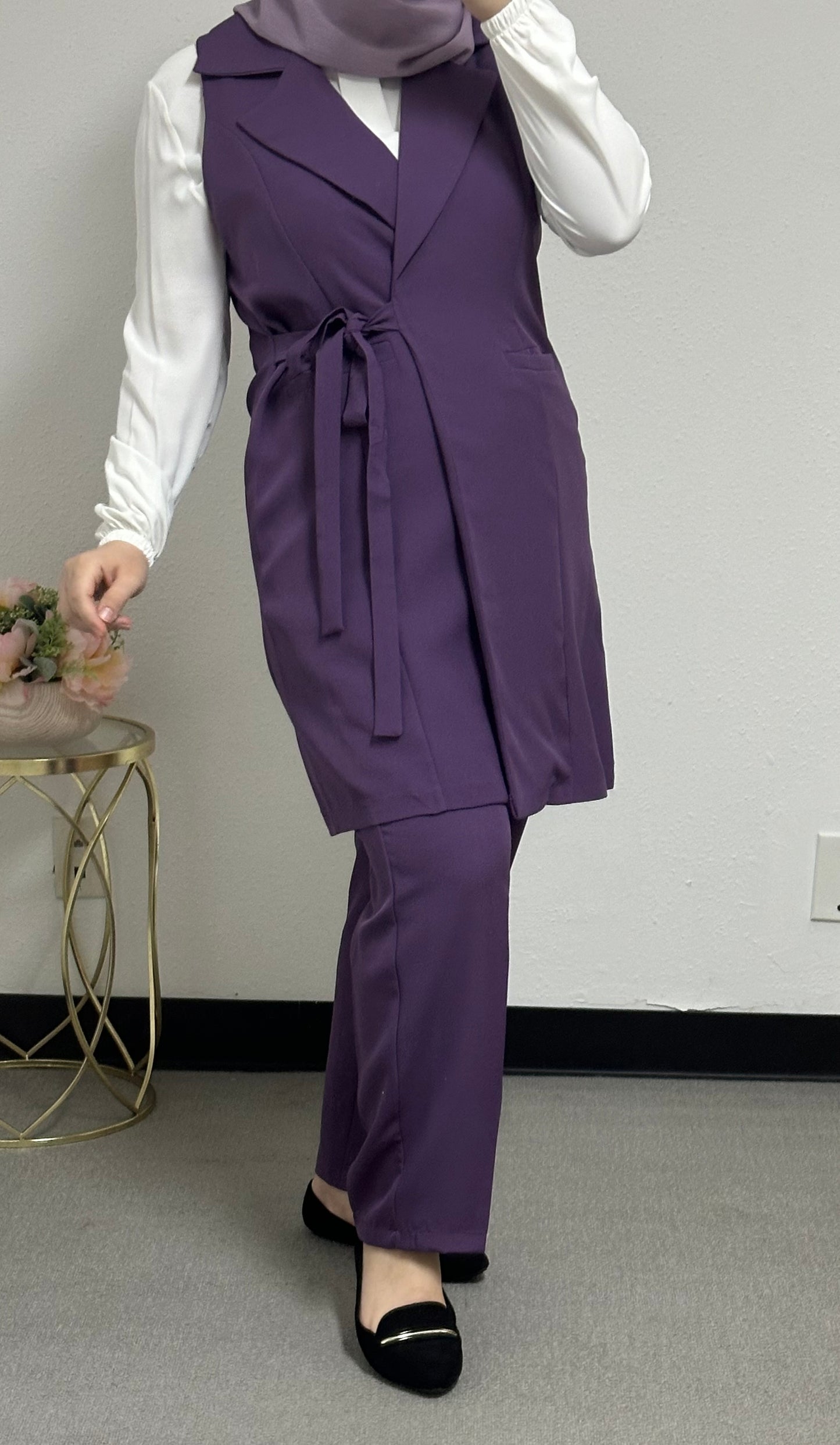 Three pieces set side belt