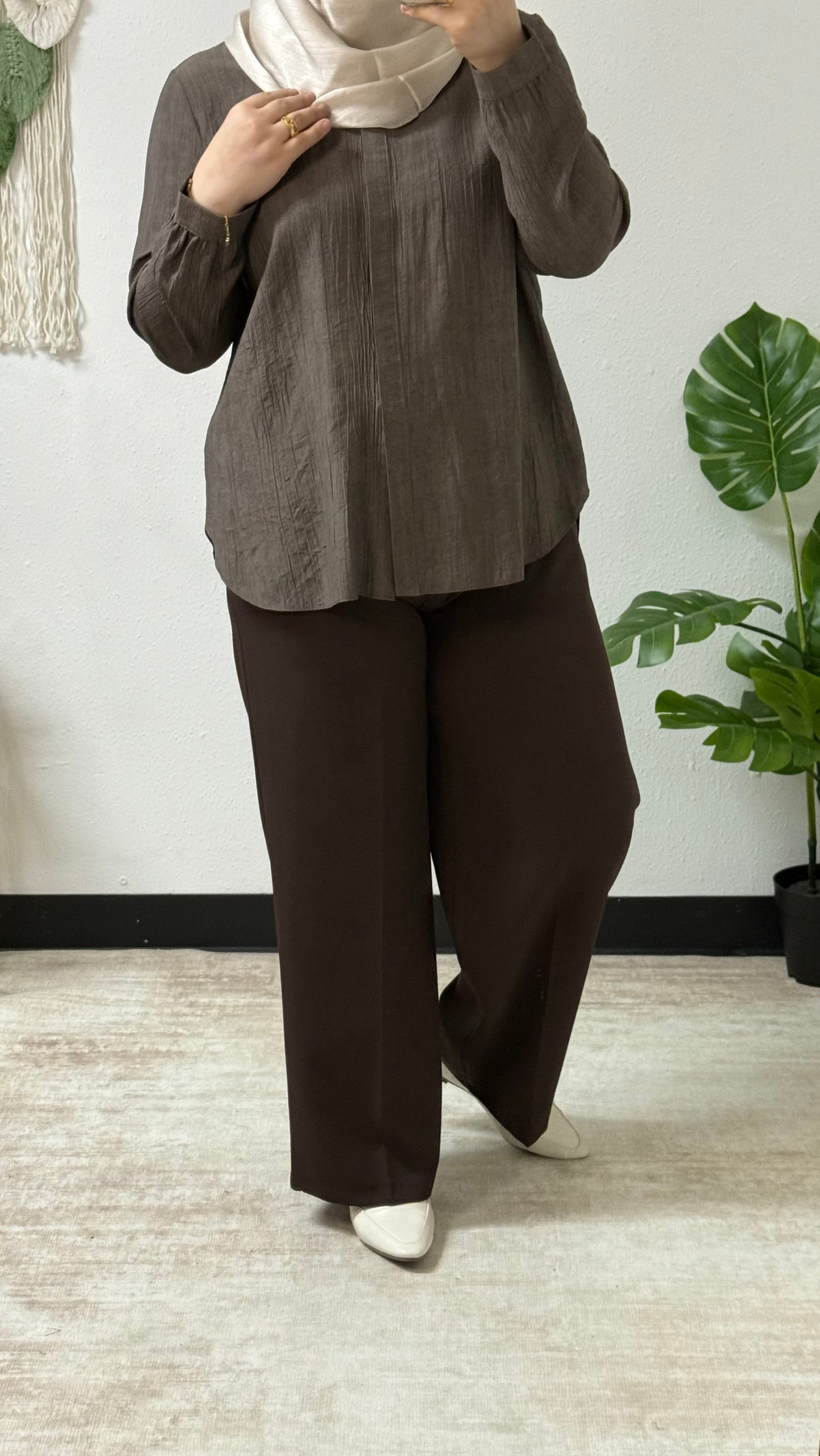 Textured Simple Shirt