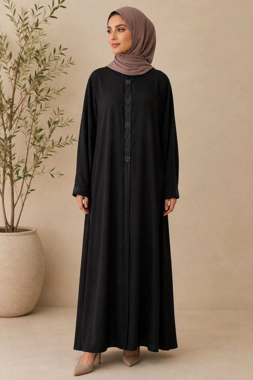 Embroidered Abaya
