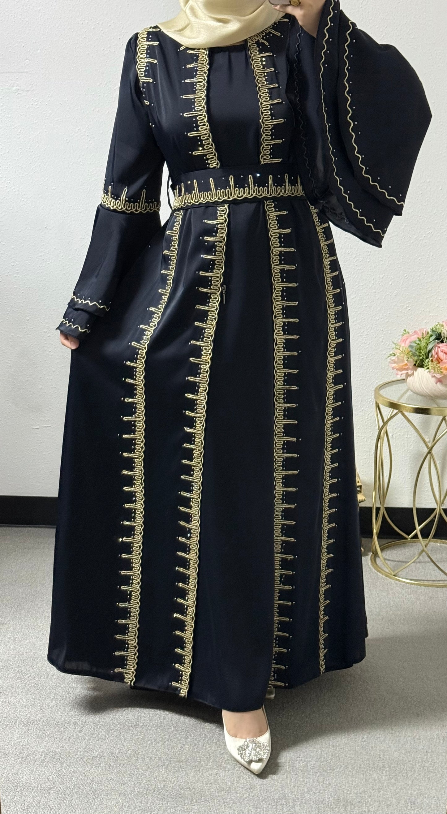 Eid embroidered abaya