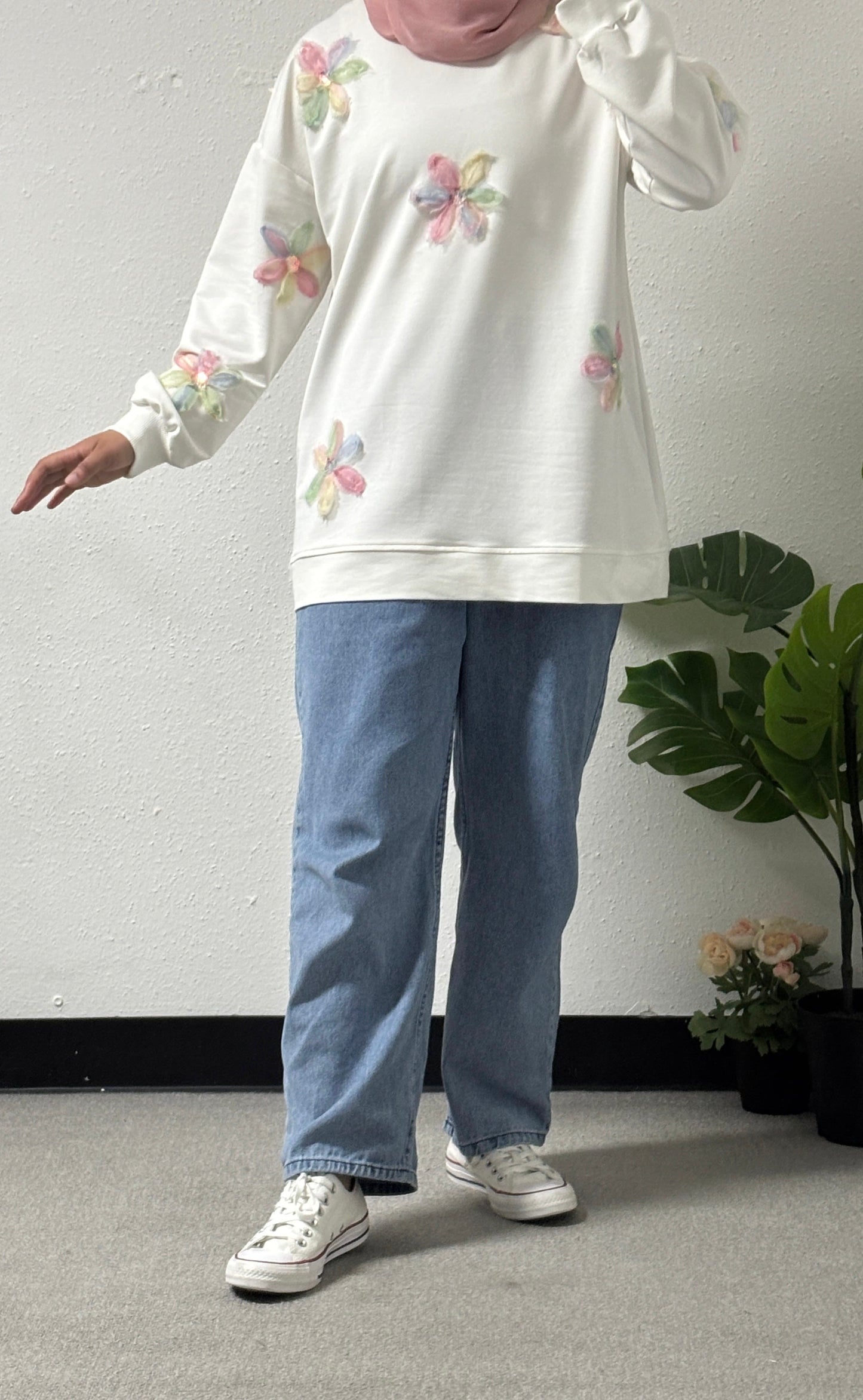 Flower sweatshirt