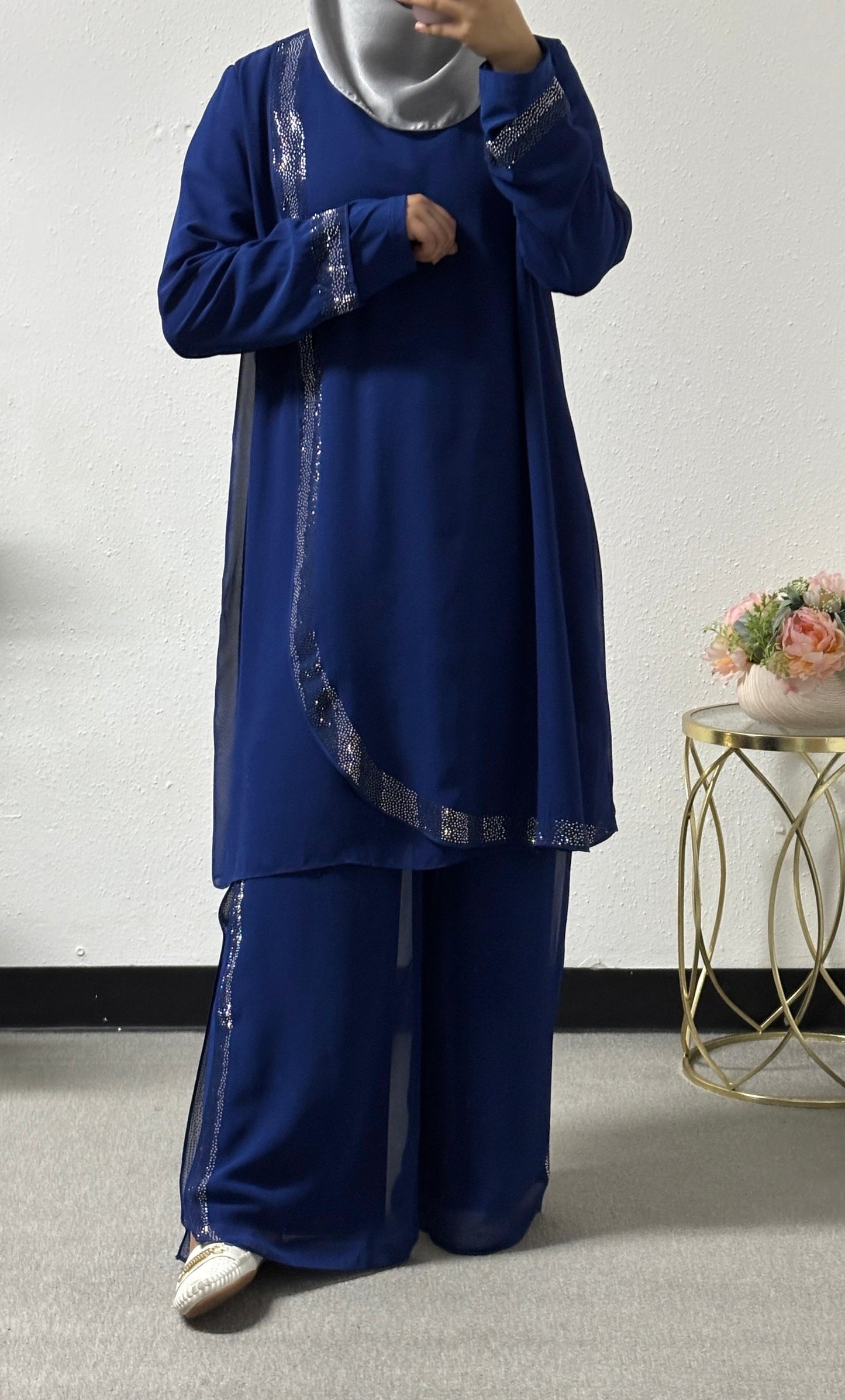 Two piece chiffon set