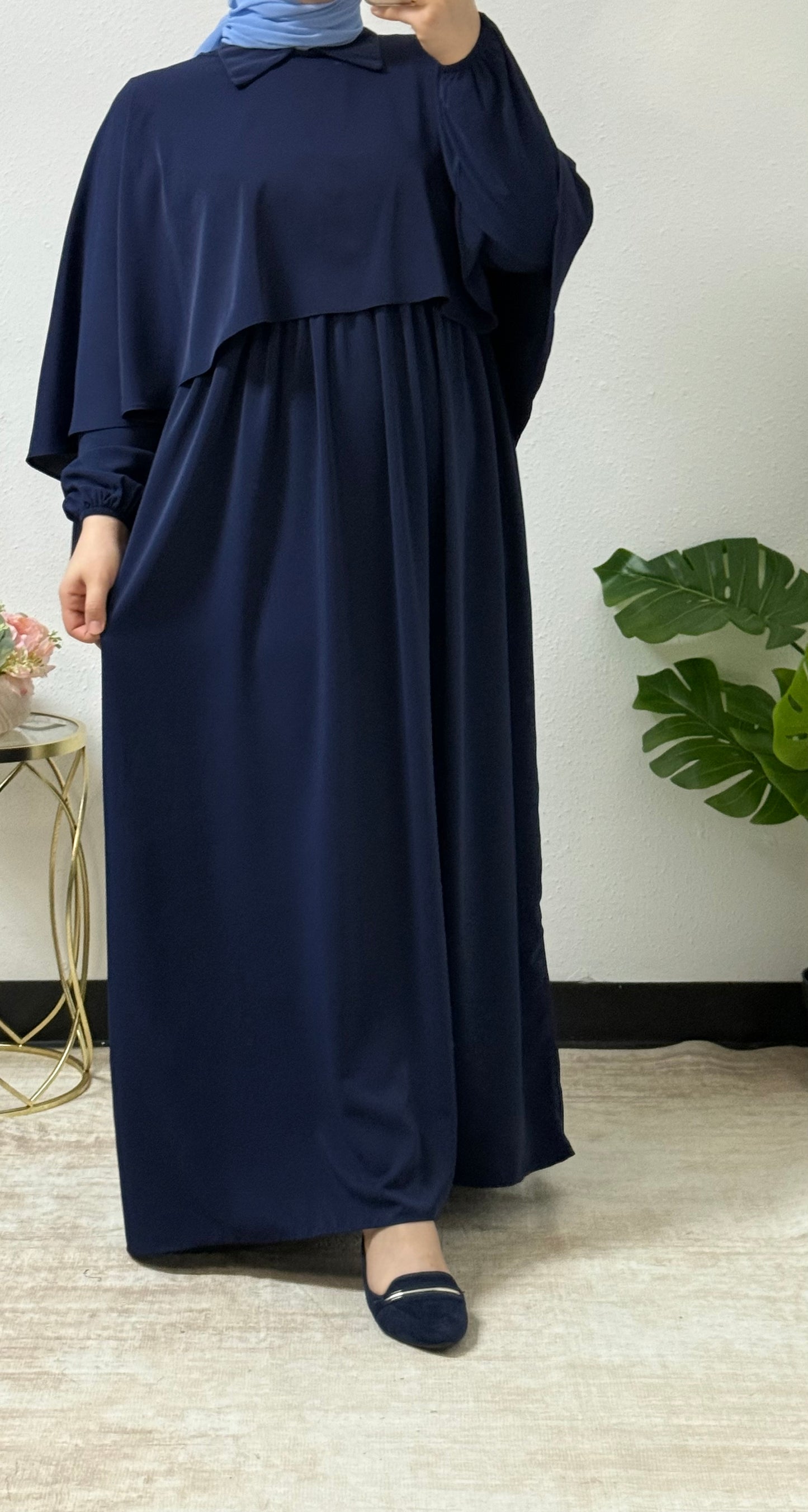 Butterfly style cape dress