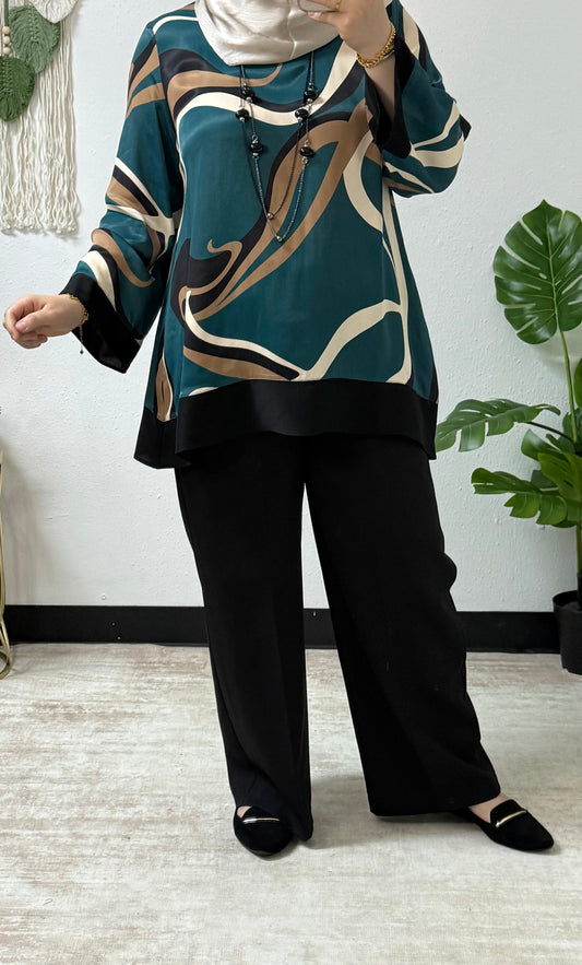 Wavy Silk Shirt