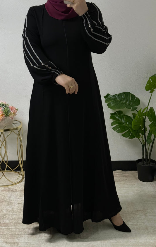Gilded Lace Abaya