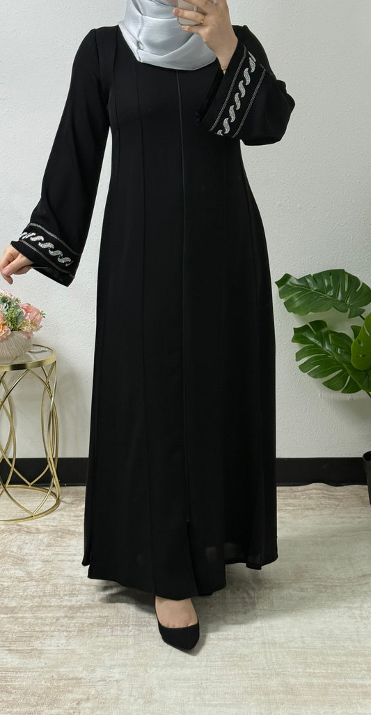 Embellished Sleeves Abaya