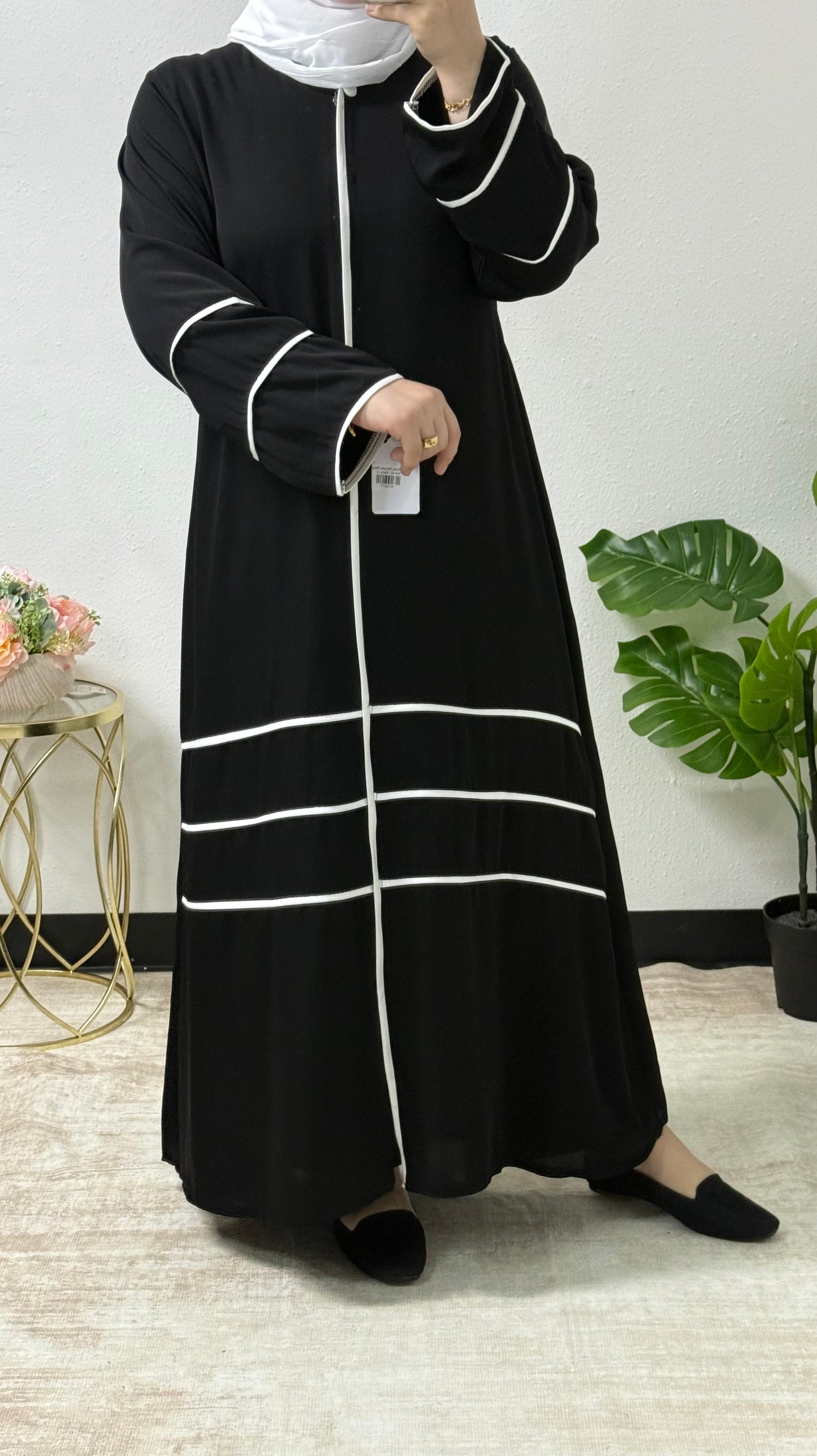 Two Tone Simple Abaya