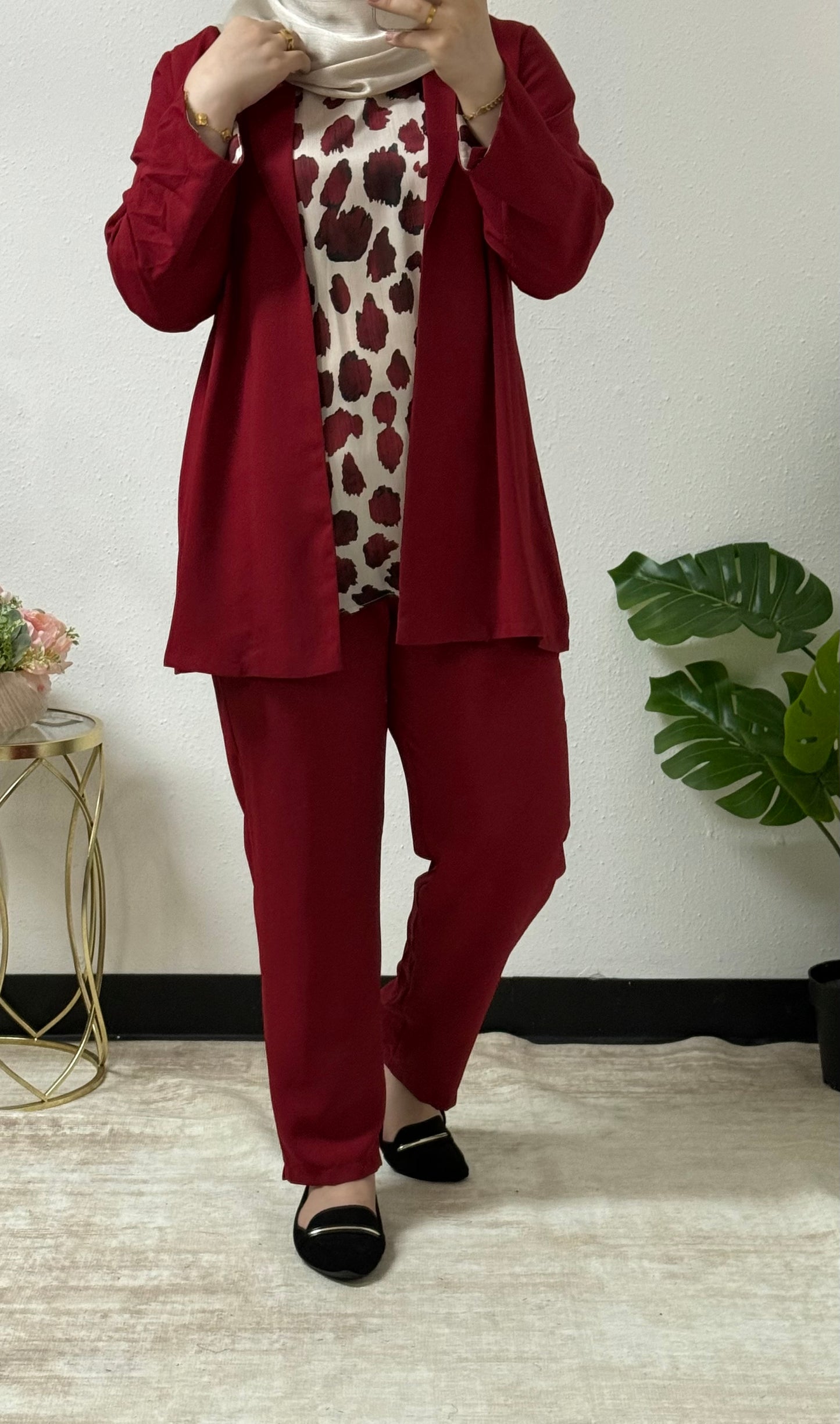 Printed three-piece set