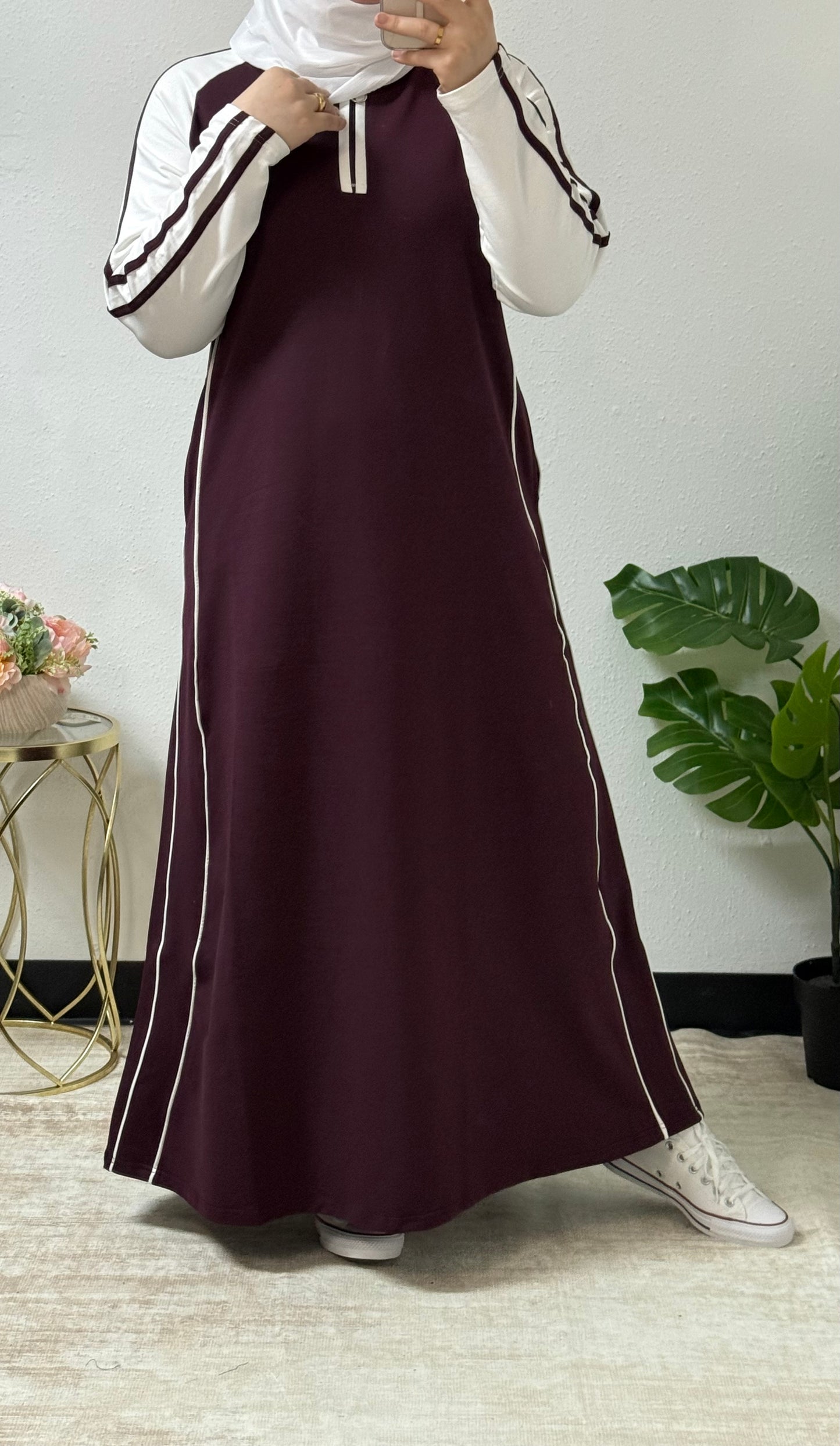 Sporty Chic Tracksuit Dress
