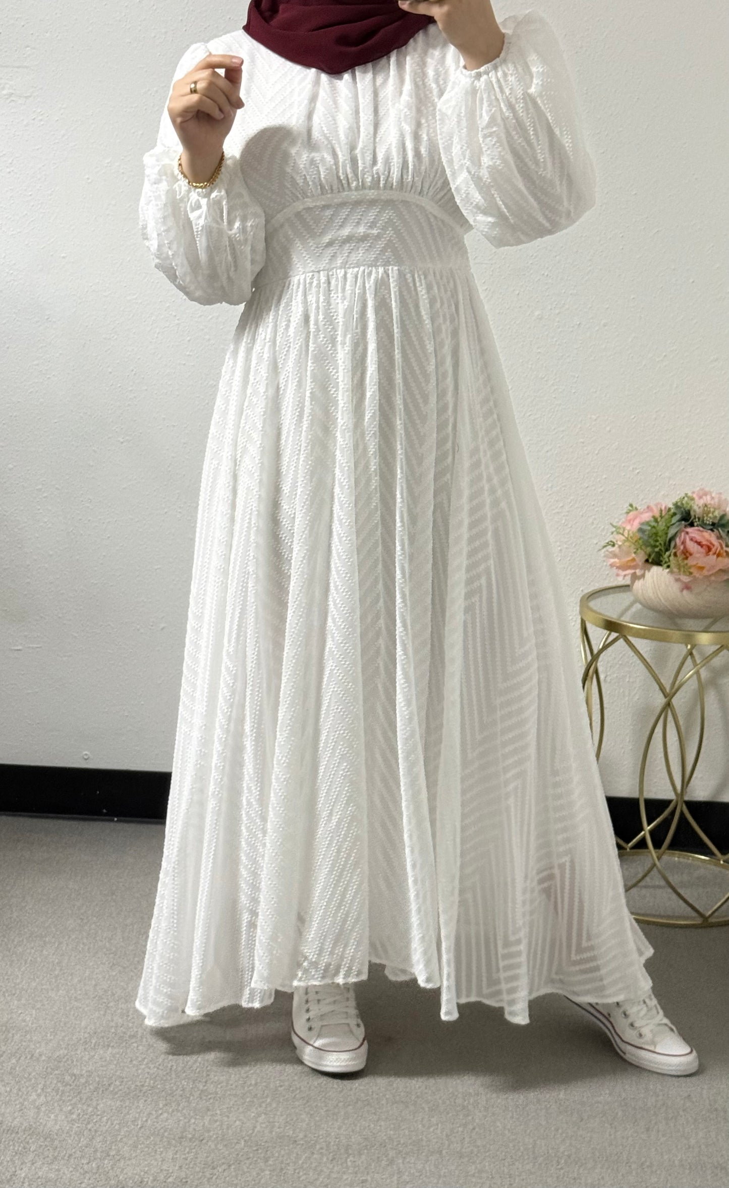 Light color dress