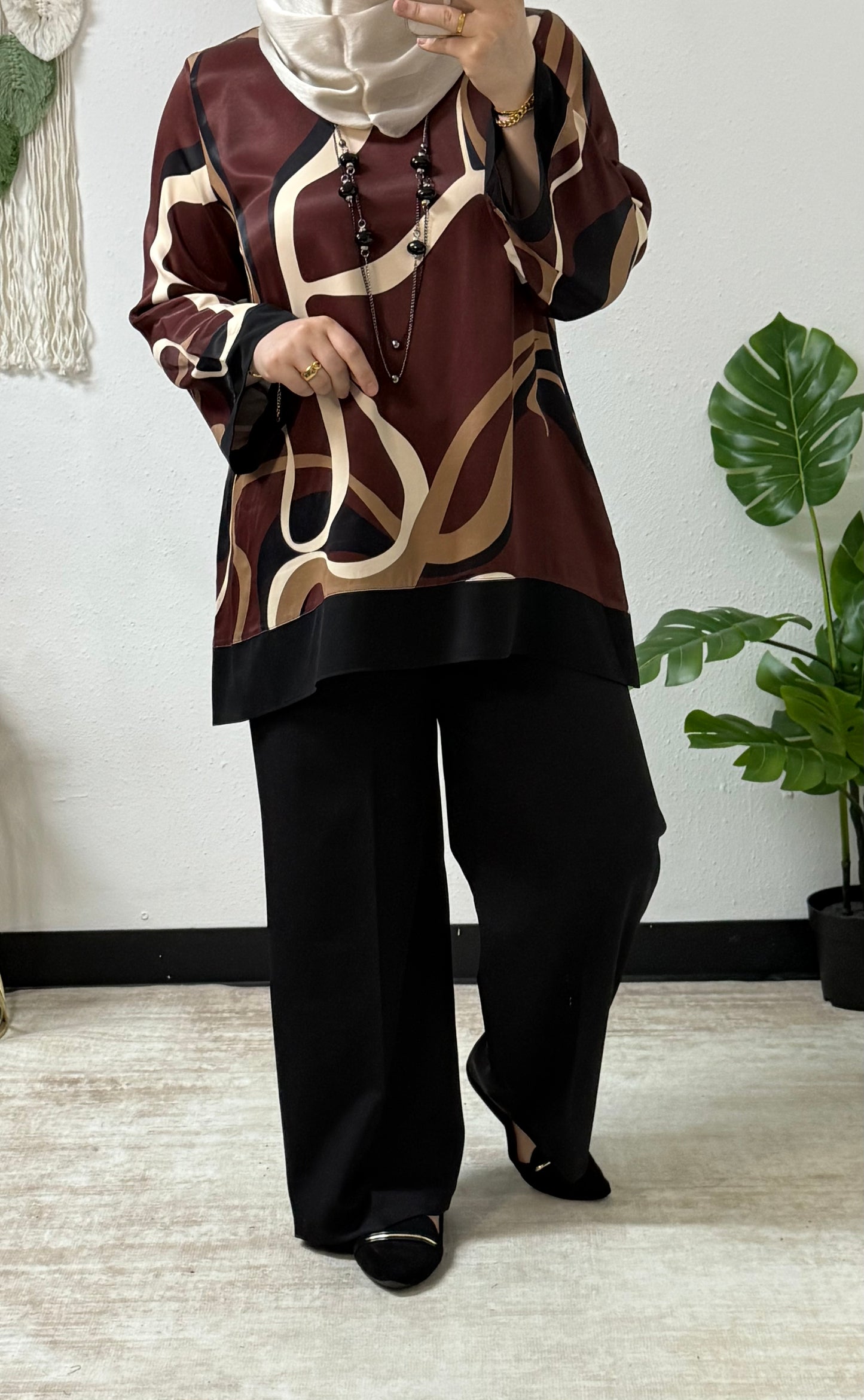 Wavy Silk Shirt