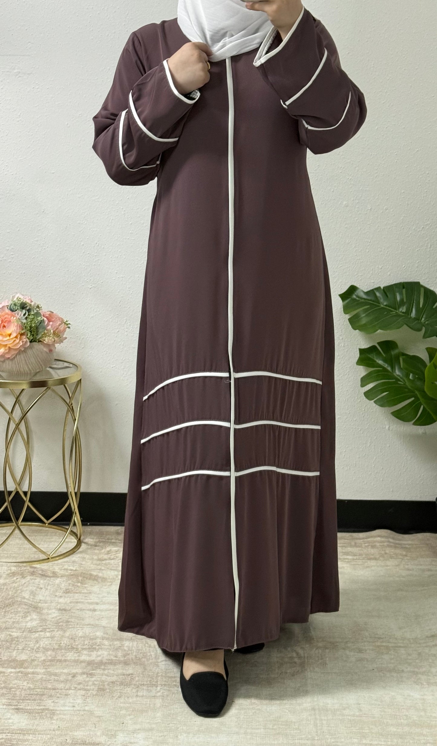 Two Tone Simple Abaya