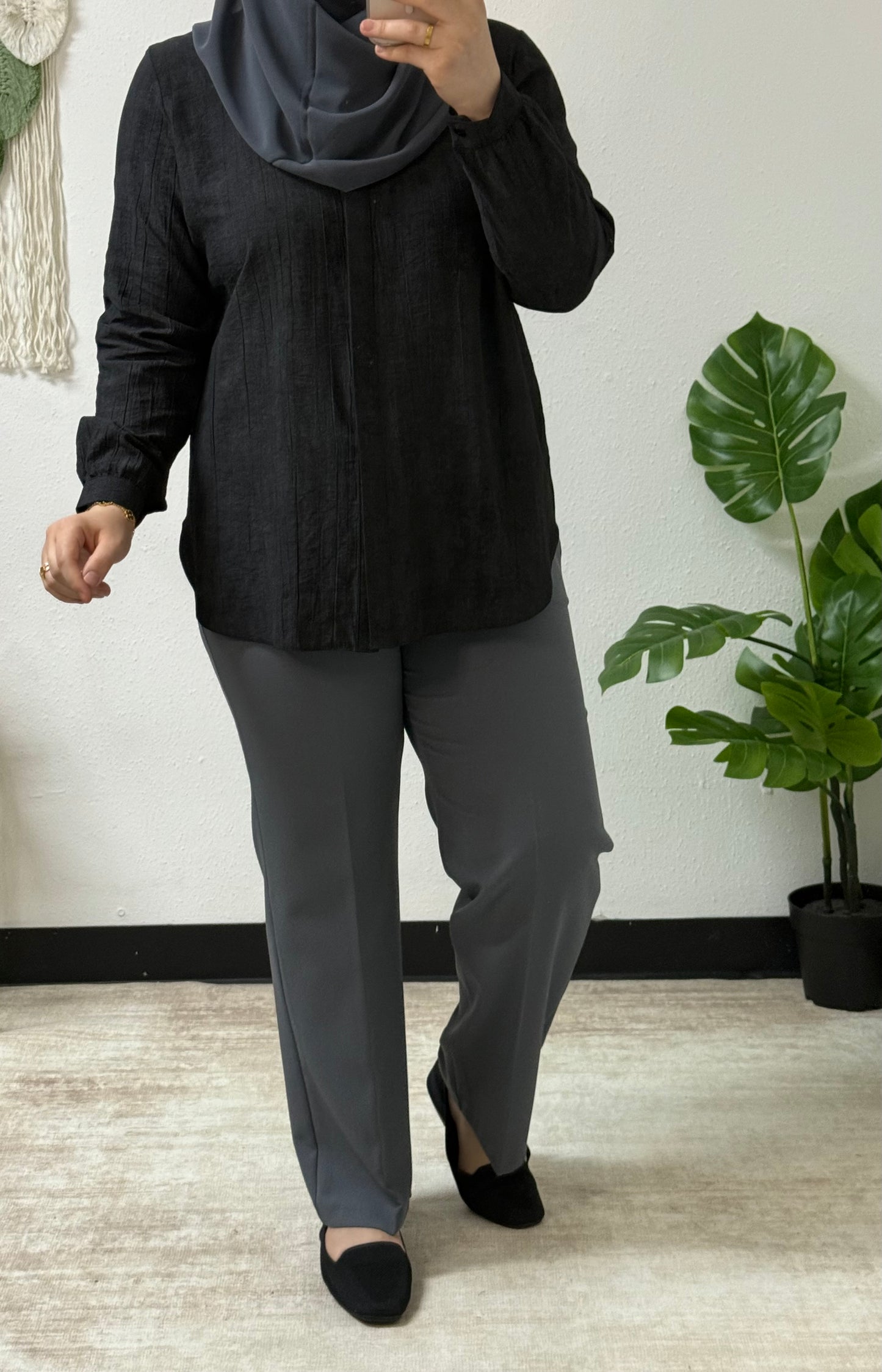 Textured Simple Shirt