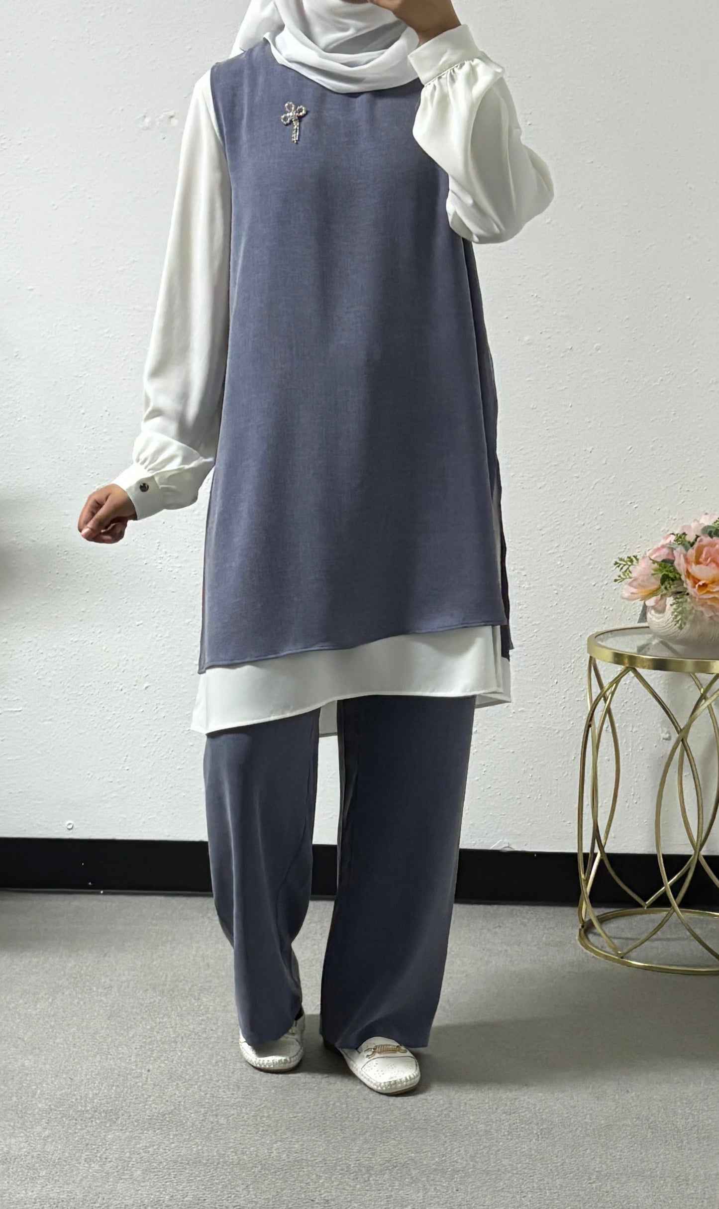 Three-piece pastel colours set