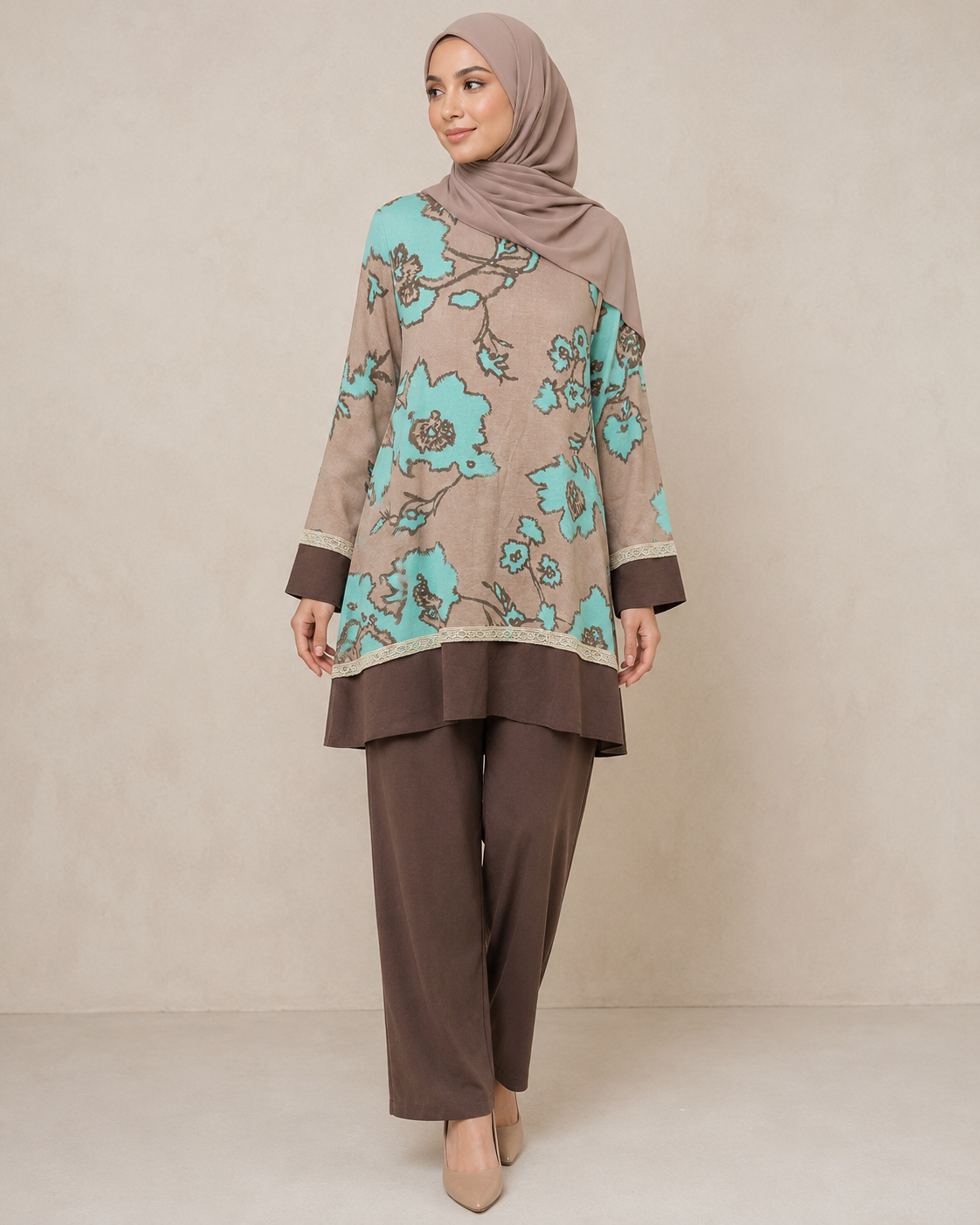 Abstract Lace Floral Pattern Set