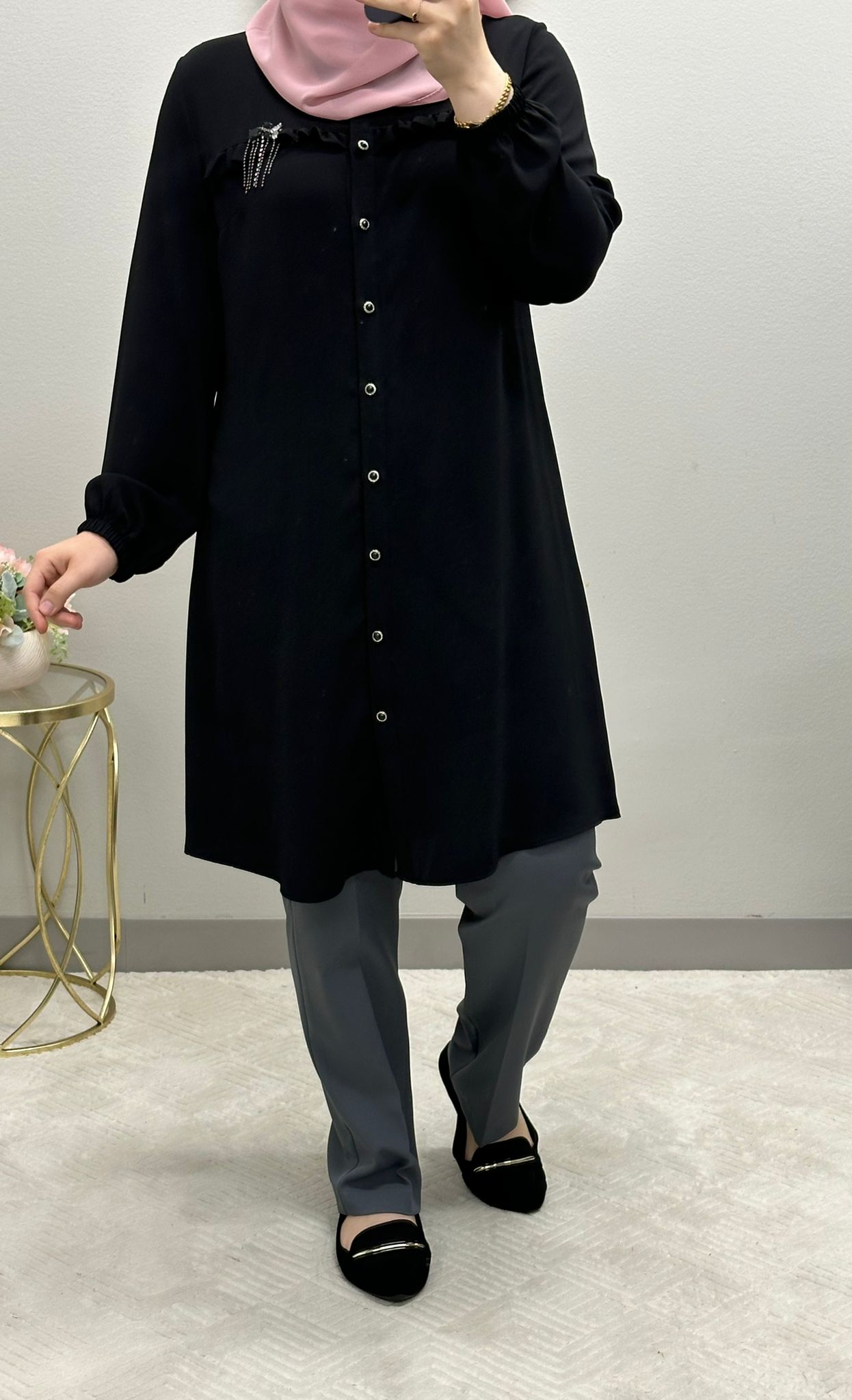 Versatile Ruffle Tunic Blouse: 9 Colors Available