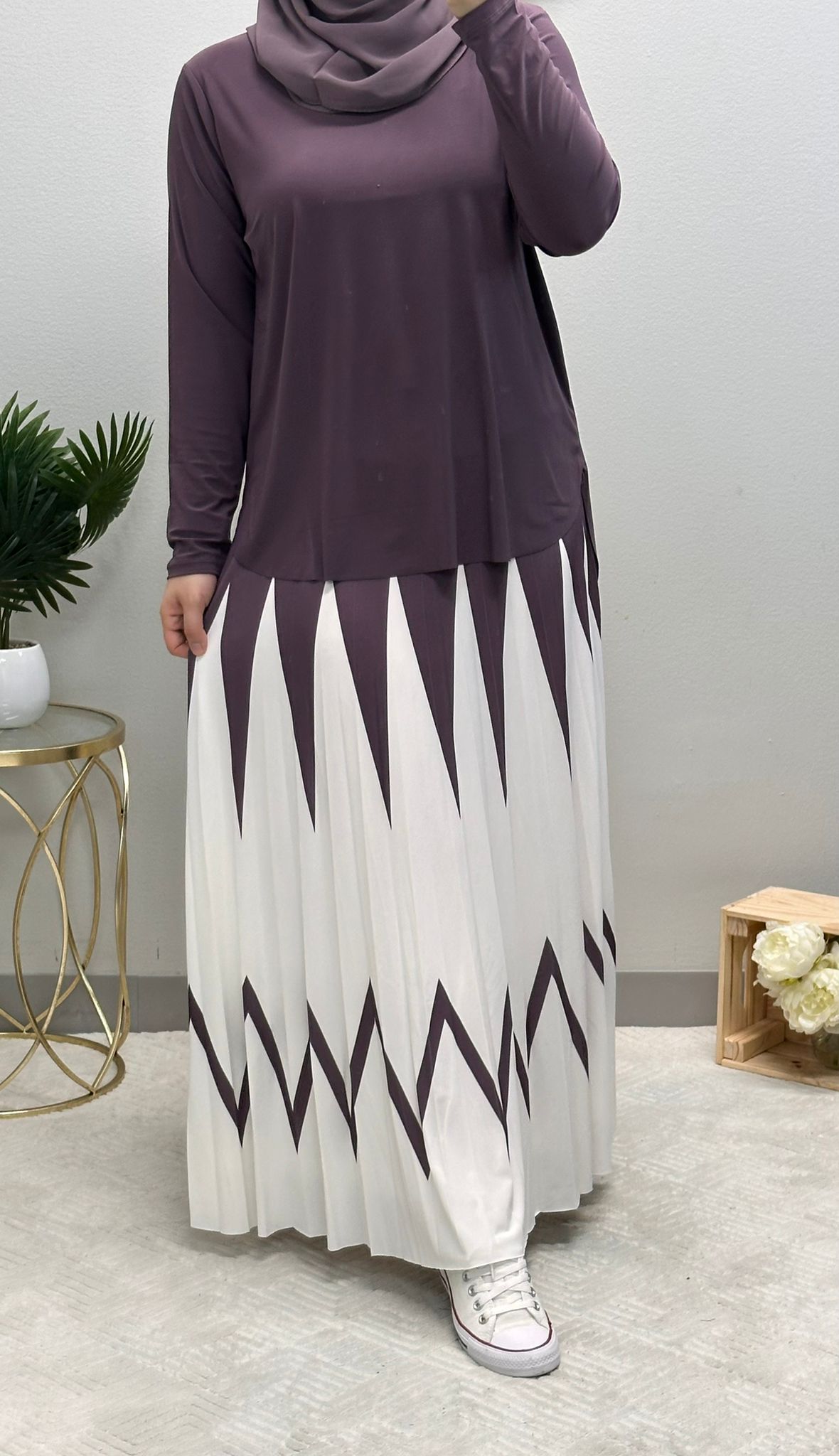 طقم تنورة - مثلثات