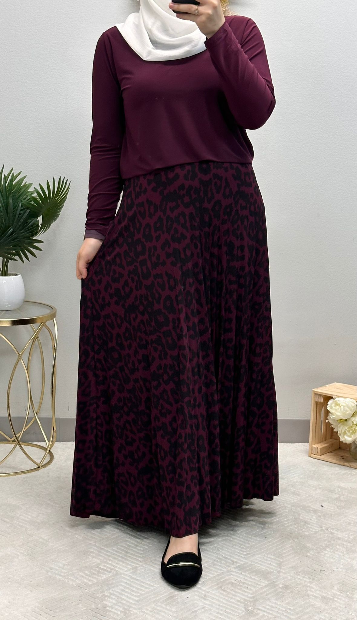 Soft Lycra Tiger skirt set