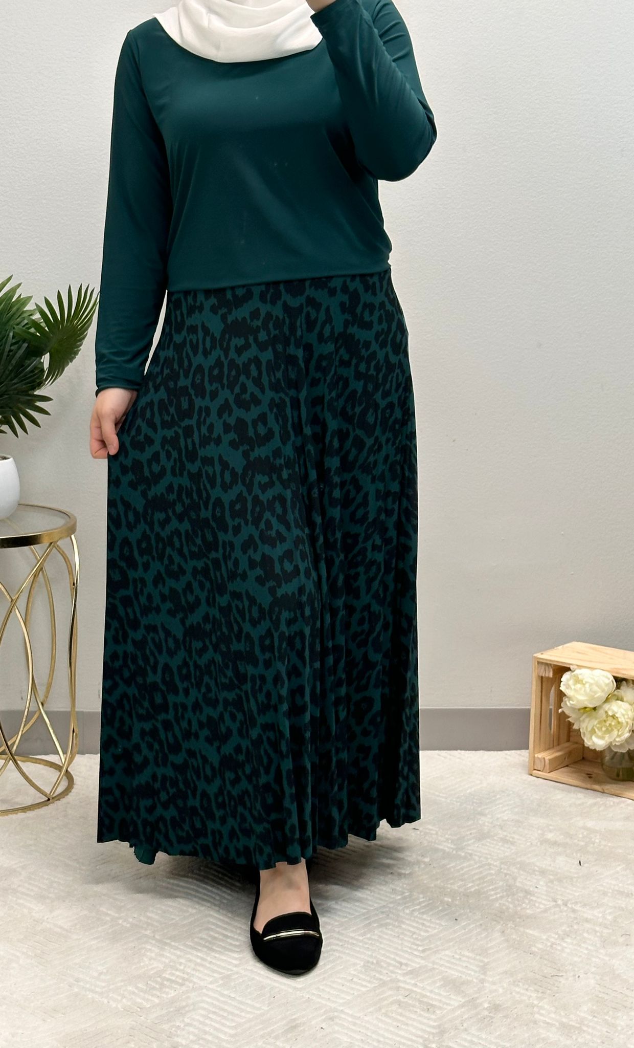 Soft Lycra Tiger skirt set