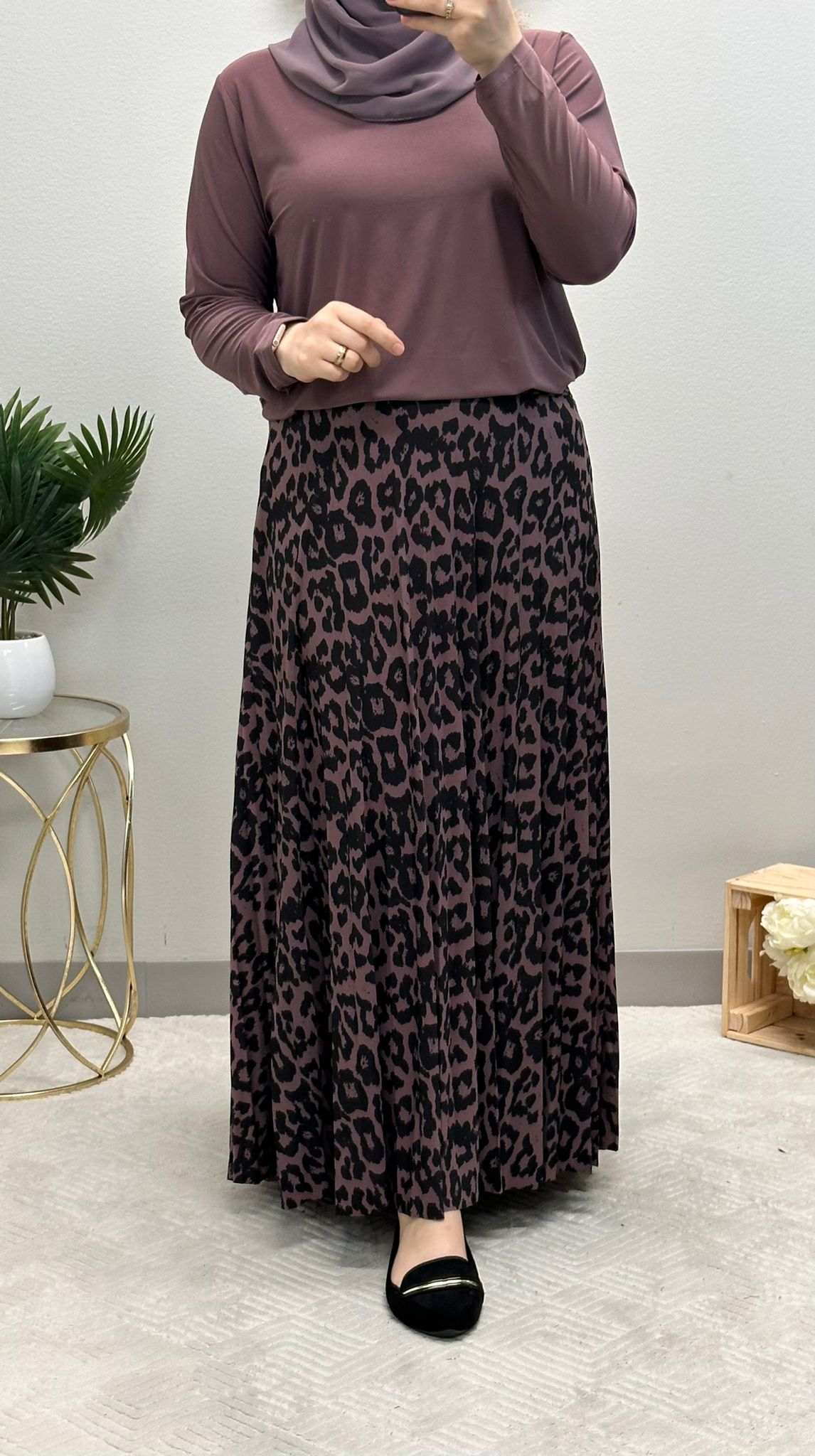 Soft Lycra Tiger skirt set